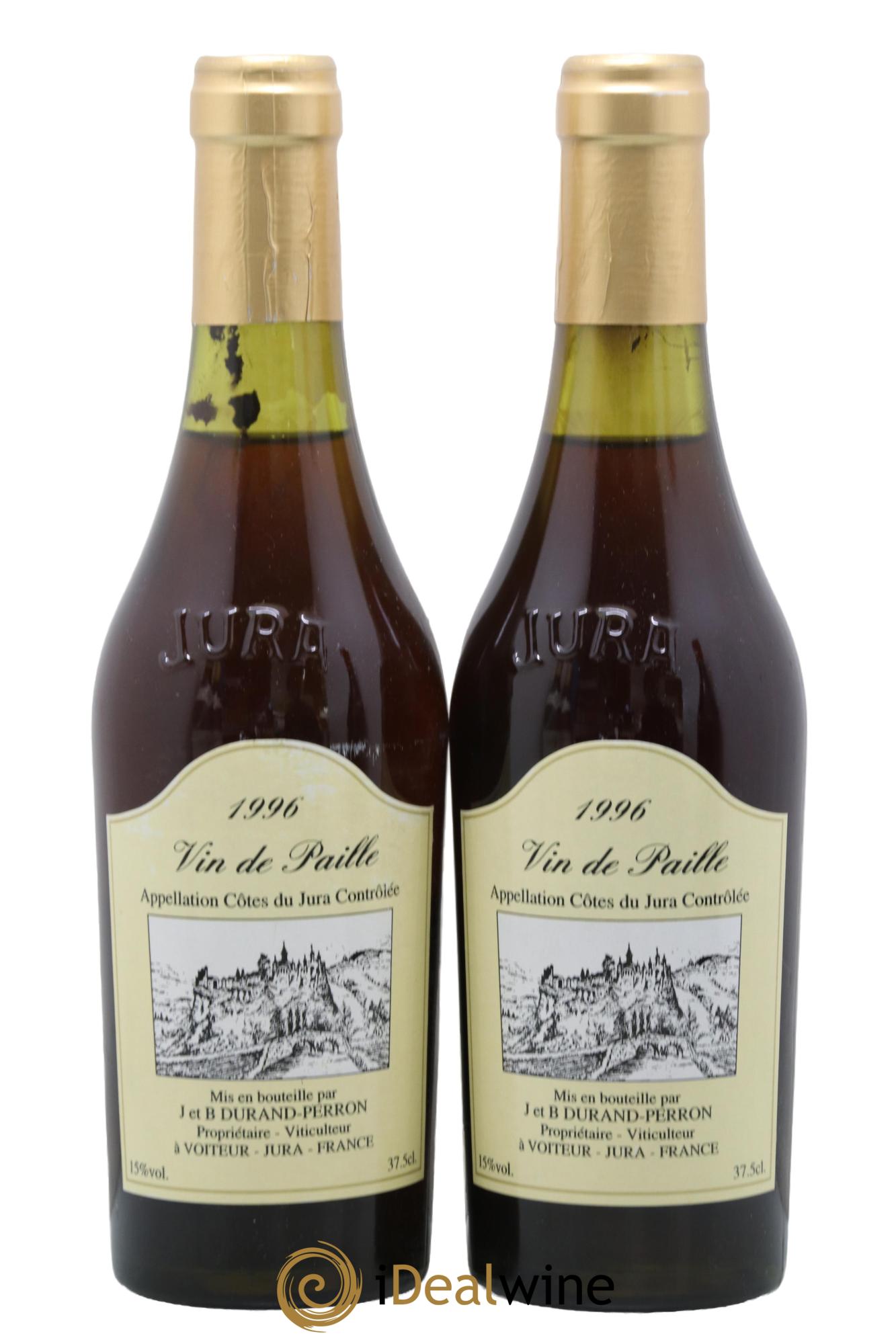 Côtes du Jura Vin de Paille Domaine Durand-Perron 1996 - Lot de 2 demi bouteilles - 0