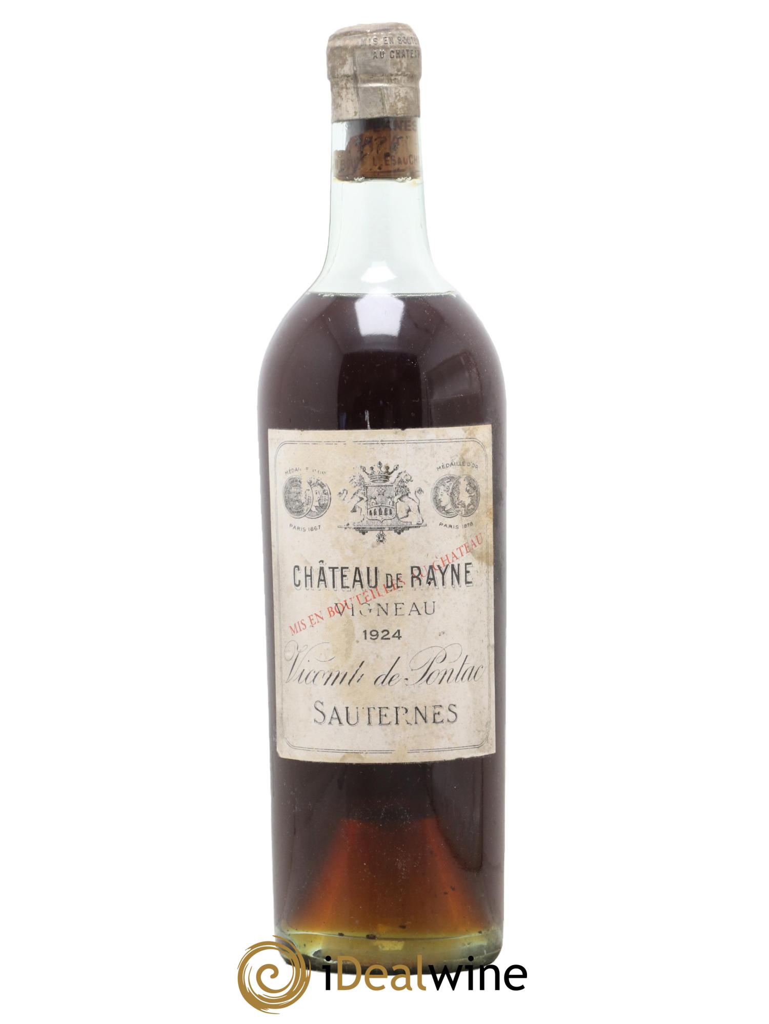 Château de Rayne Vigneau 1er Grand Cru Classé 1924 - Lot de 1 bouteille - 0