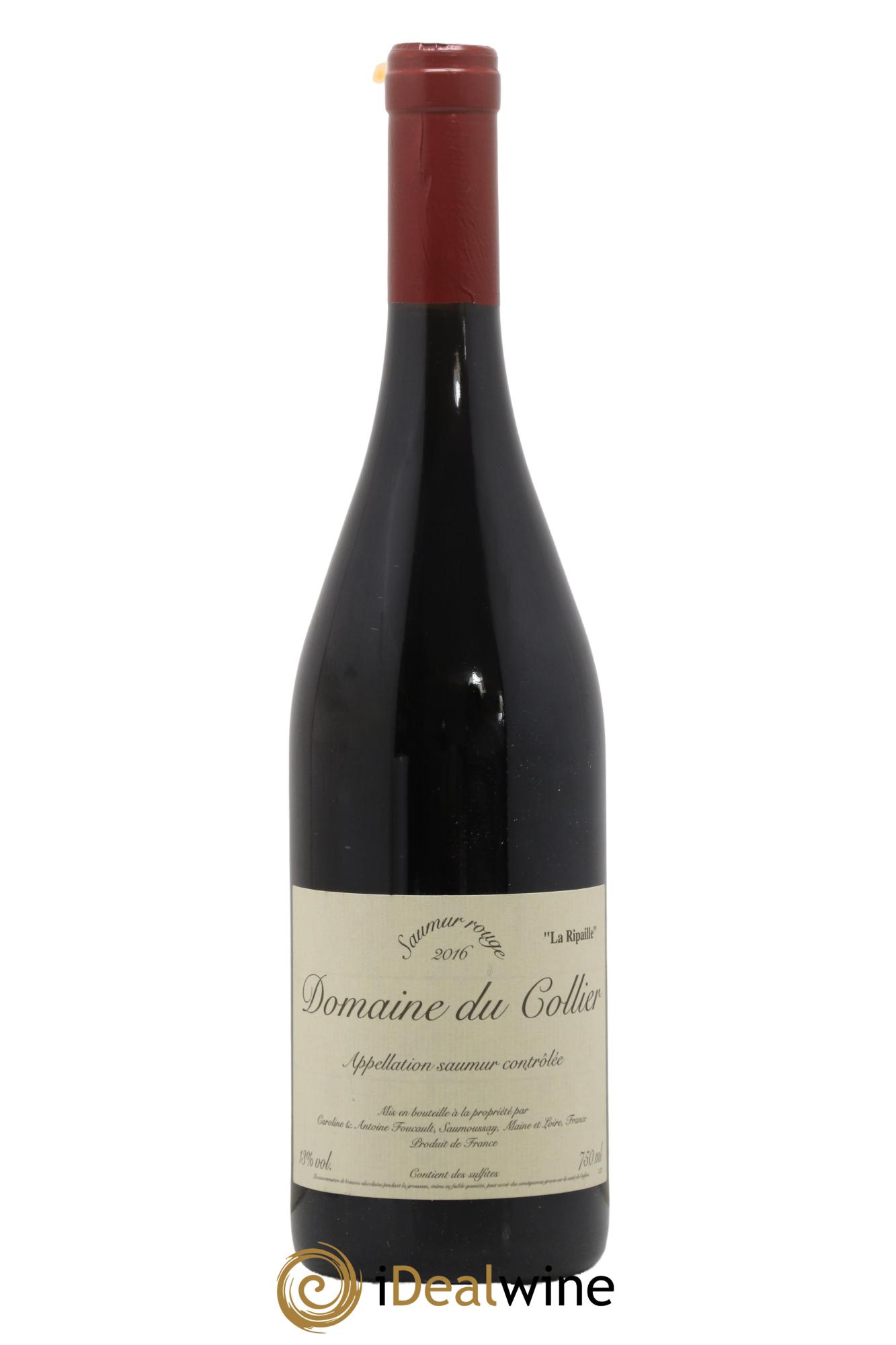 Saumur La Ripaille Domaine du Collier  2016 - Lot de 1 bouteille - 0