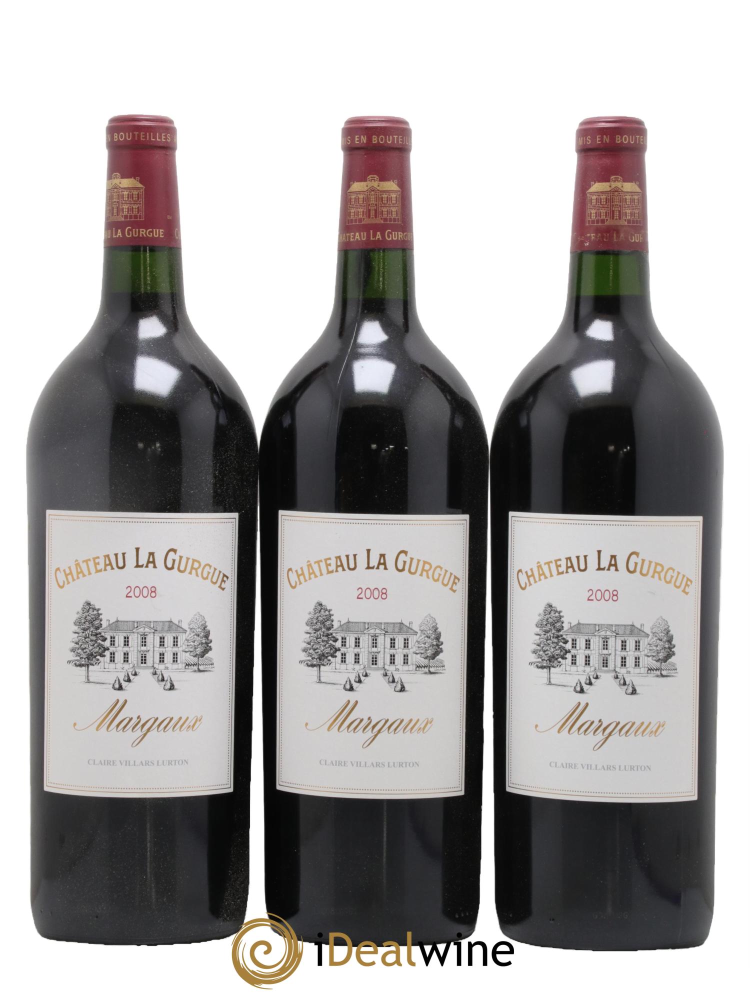 Château la Gurgue Cru Bourgeois 2008 - Posten von 3 Magnum - 0