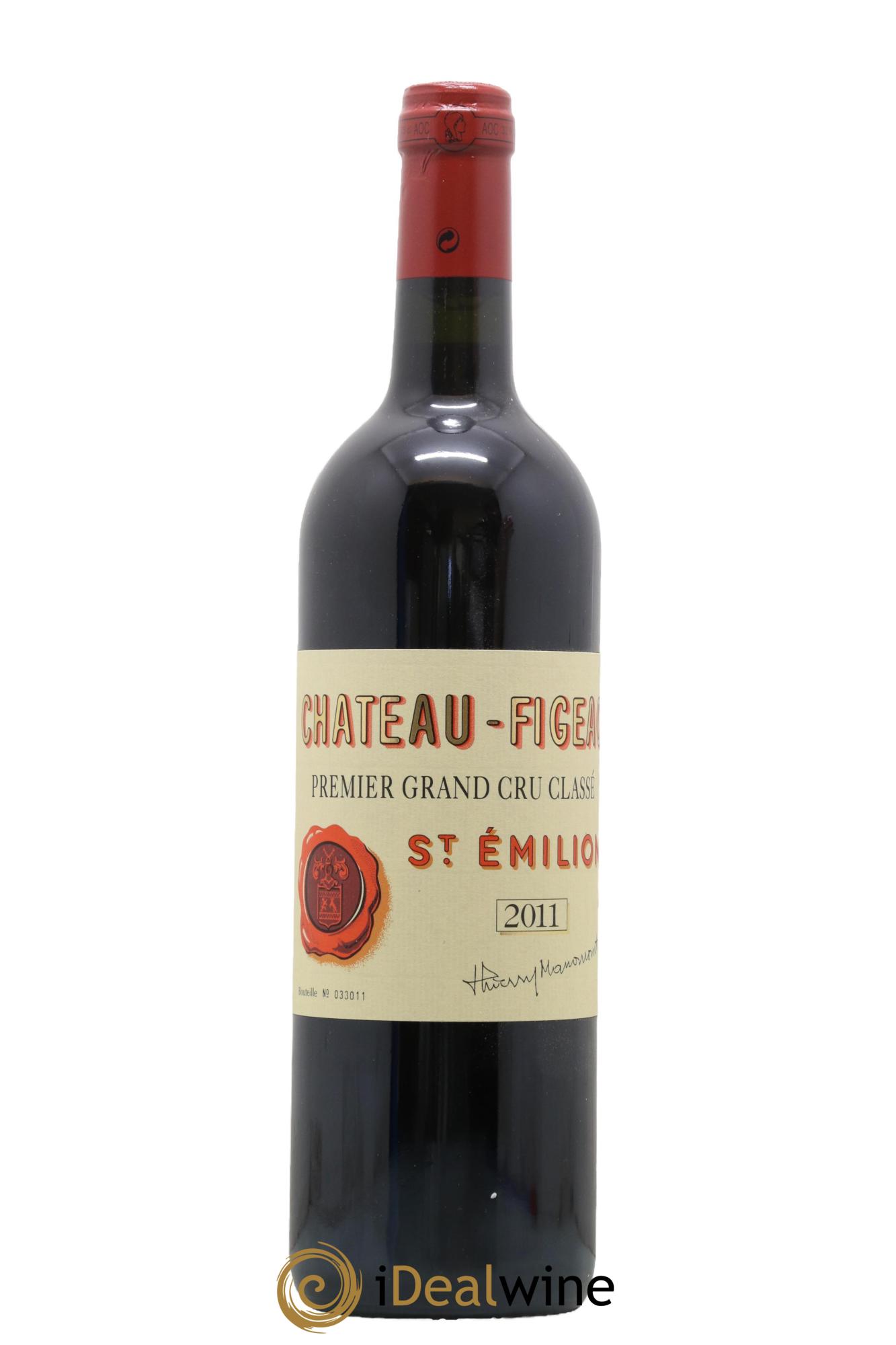 Château Figeac 1er Grand Cru Classé A 2011 - Lot de 1 bouteille - 0