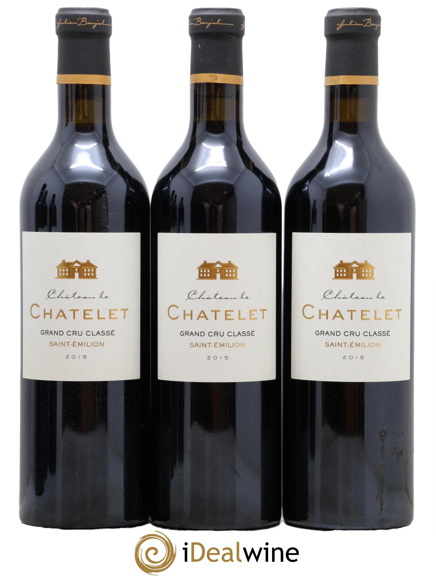 Saint-Émilion Grand Cru Chateau Le Chatelet 2015 - Lot de 6 bouteilles - 2