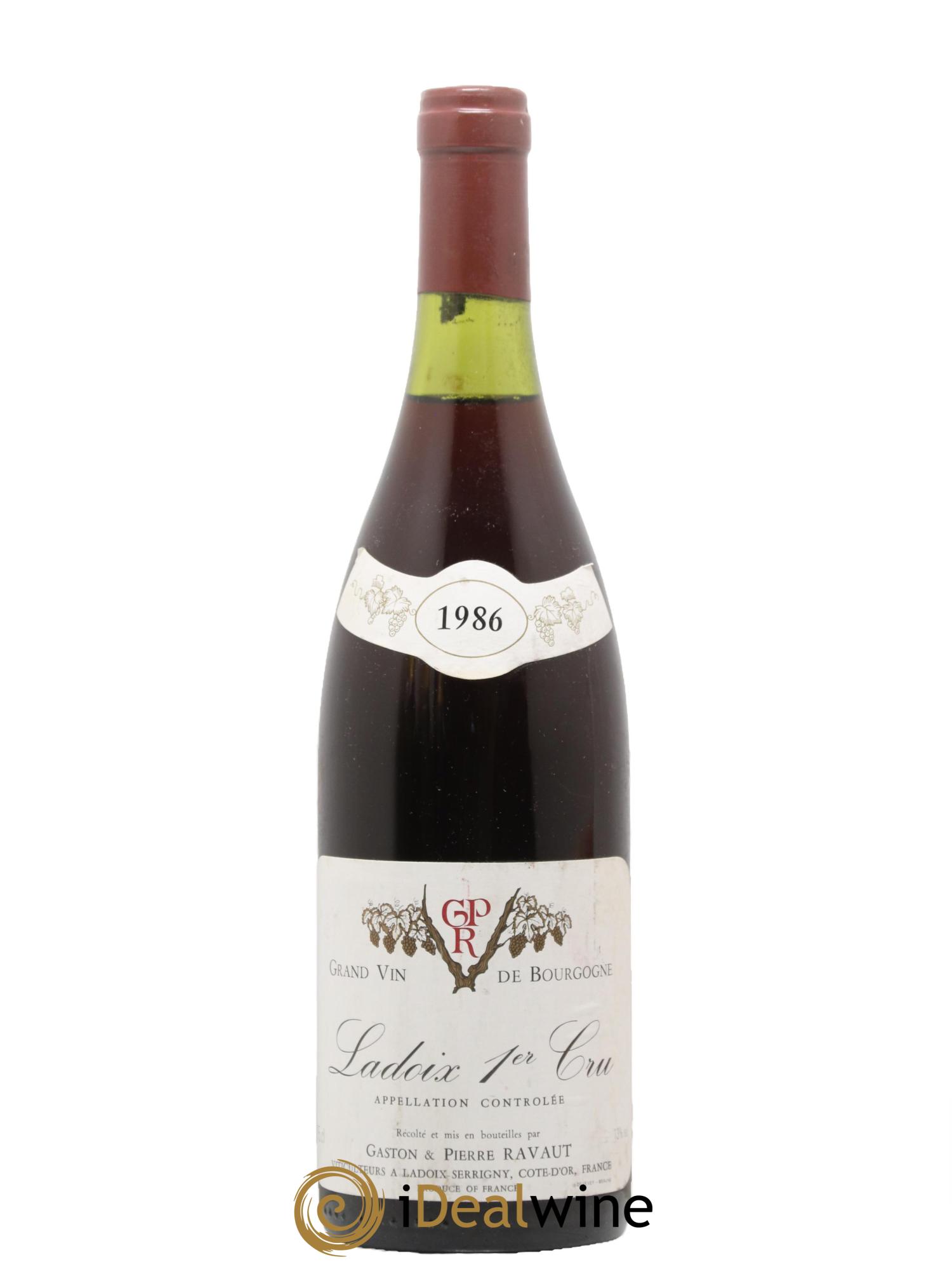 Ladoix 1er Cru Gaston et Pierre Ravaut 1986 - Lot de 1 bouteille - 0