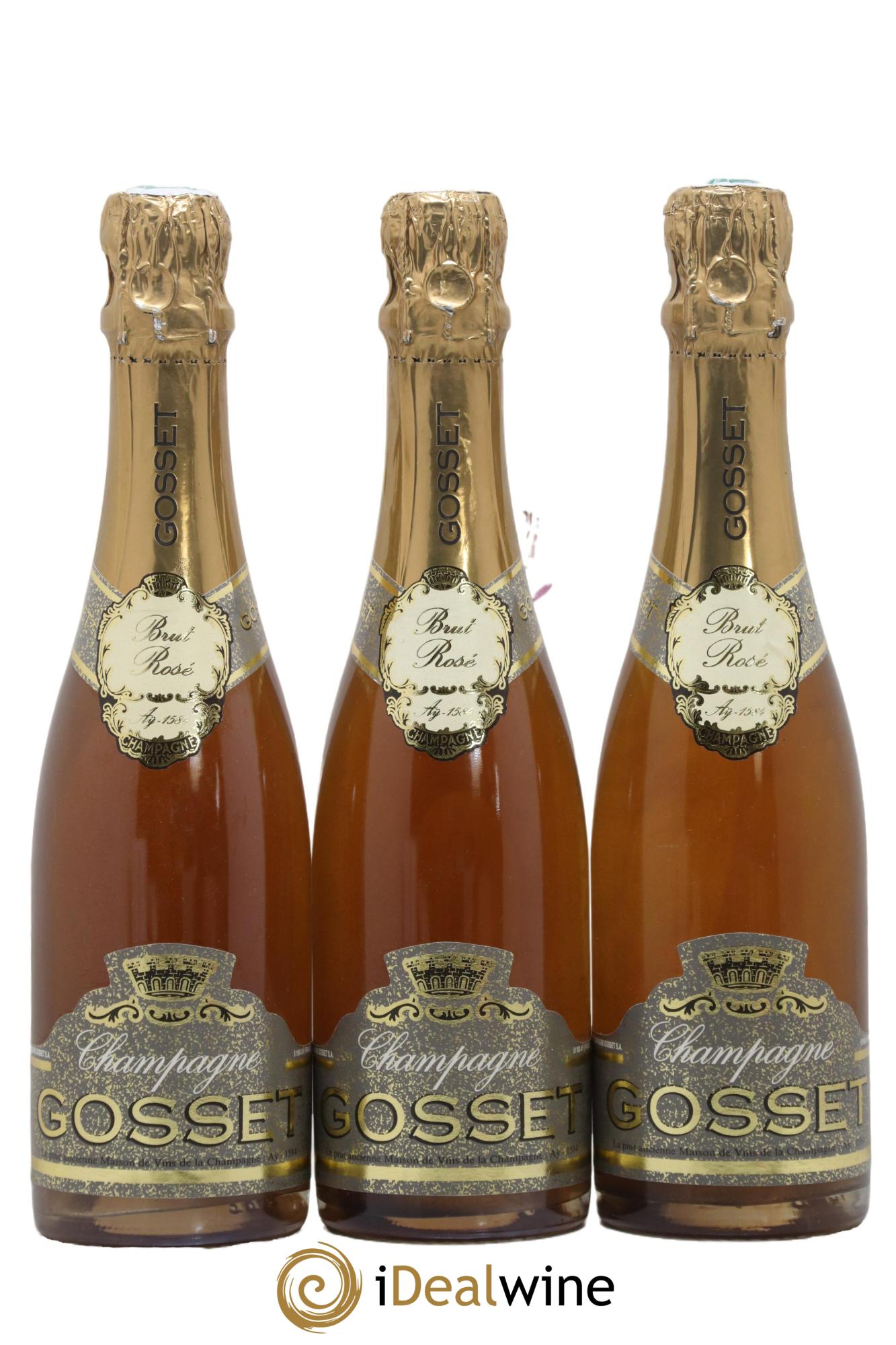 Champagne -- Brut Maison Gosset - Lot de 3 demi bouteilles - 0