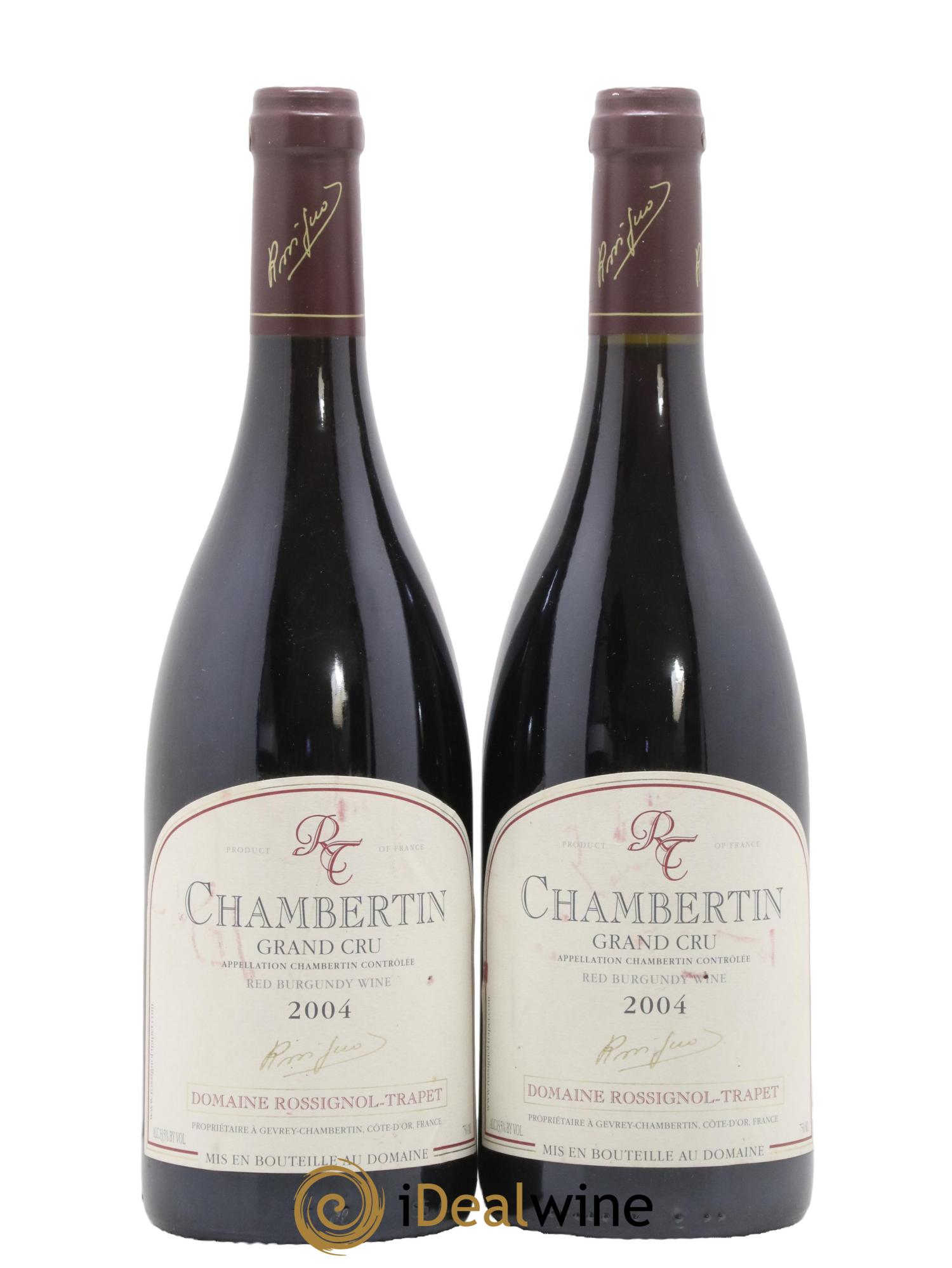 Chambertin Grand Cru Rossignol-Trapet (Domaine) 2004 - Posten von 2 Flaschen - 0