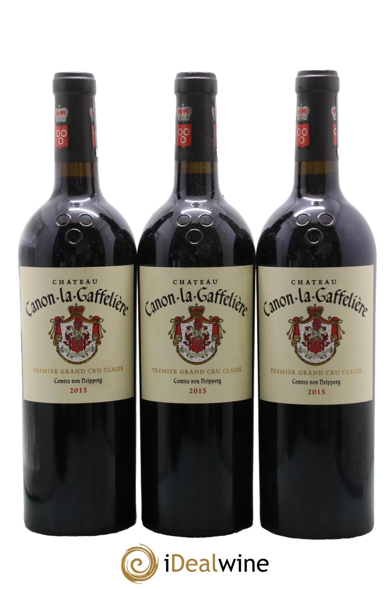 Château Canon la Gaffelière 1er Grand Cru Classé B 2015 - Lot de 3 bouteilles - 0