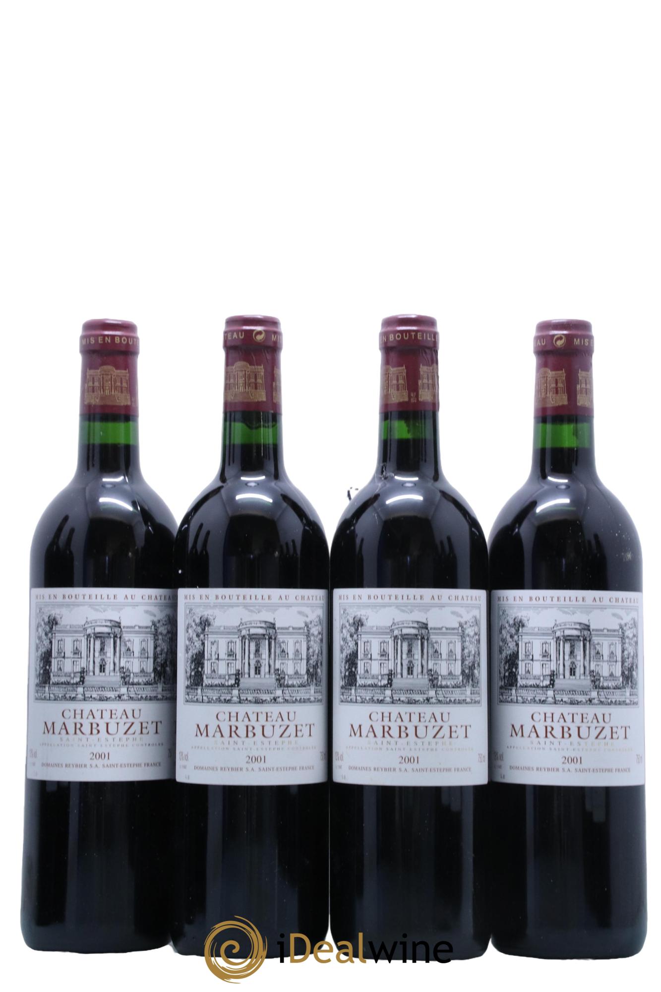 Saint-Estèphe Château Marbuzet 2001 - Posten von 4 Flaschen - 0