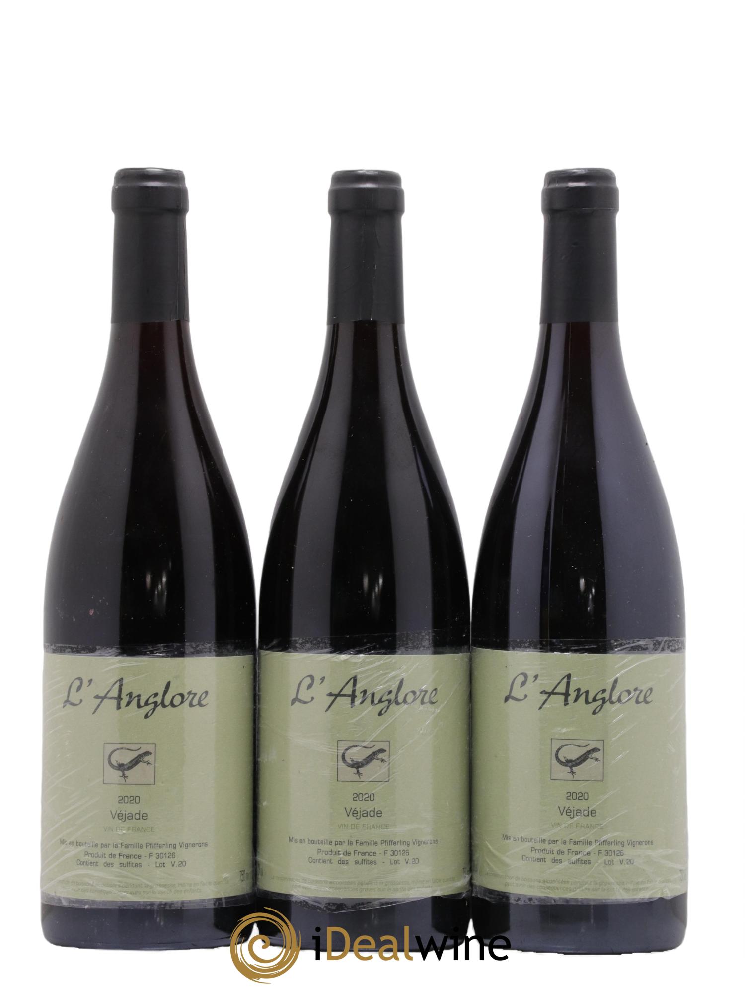 Vin de France Véjade L'Anglore  2020 - Lot de 3 bouteilles - 0