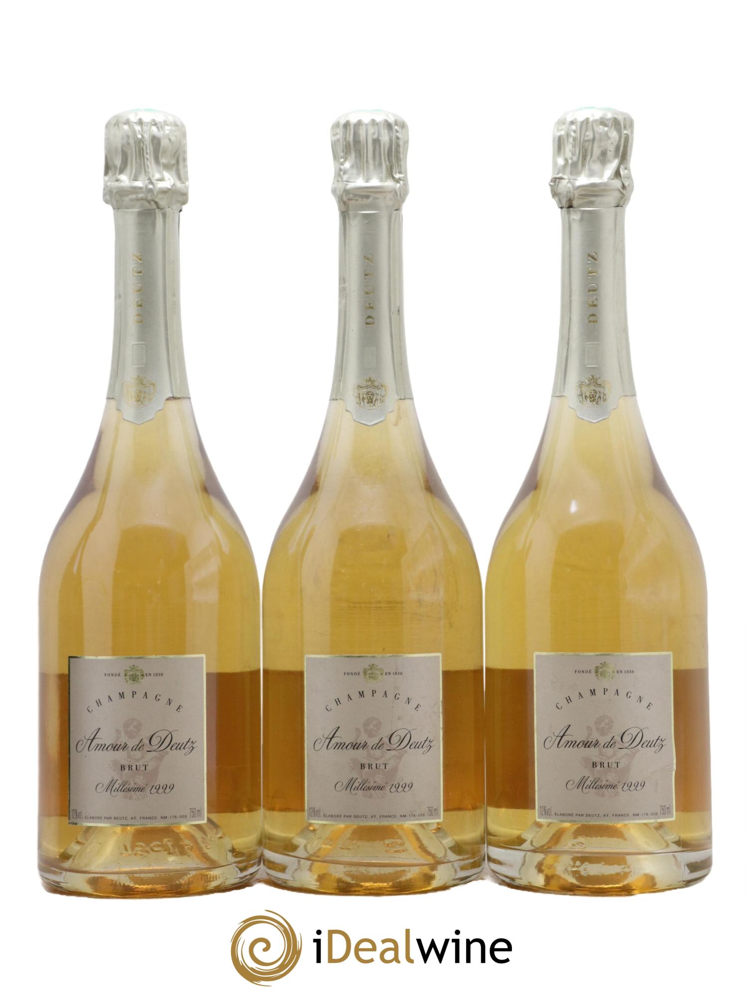 Amour de Deutz Brut Deutz 1999 - Lot de 3 bouteilles - 0