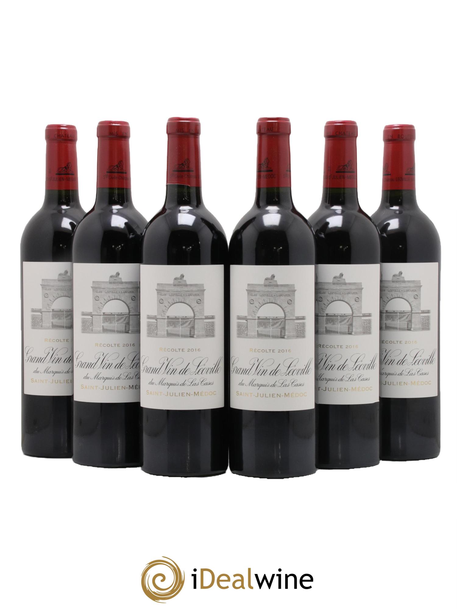 Château Léoville Las Cases 2ème Grand Cru Classé 2016 - Posten von 6 Flaschen - 0