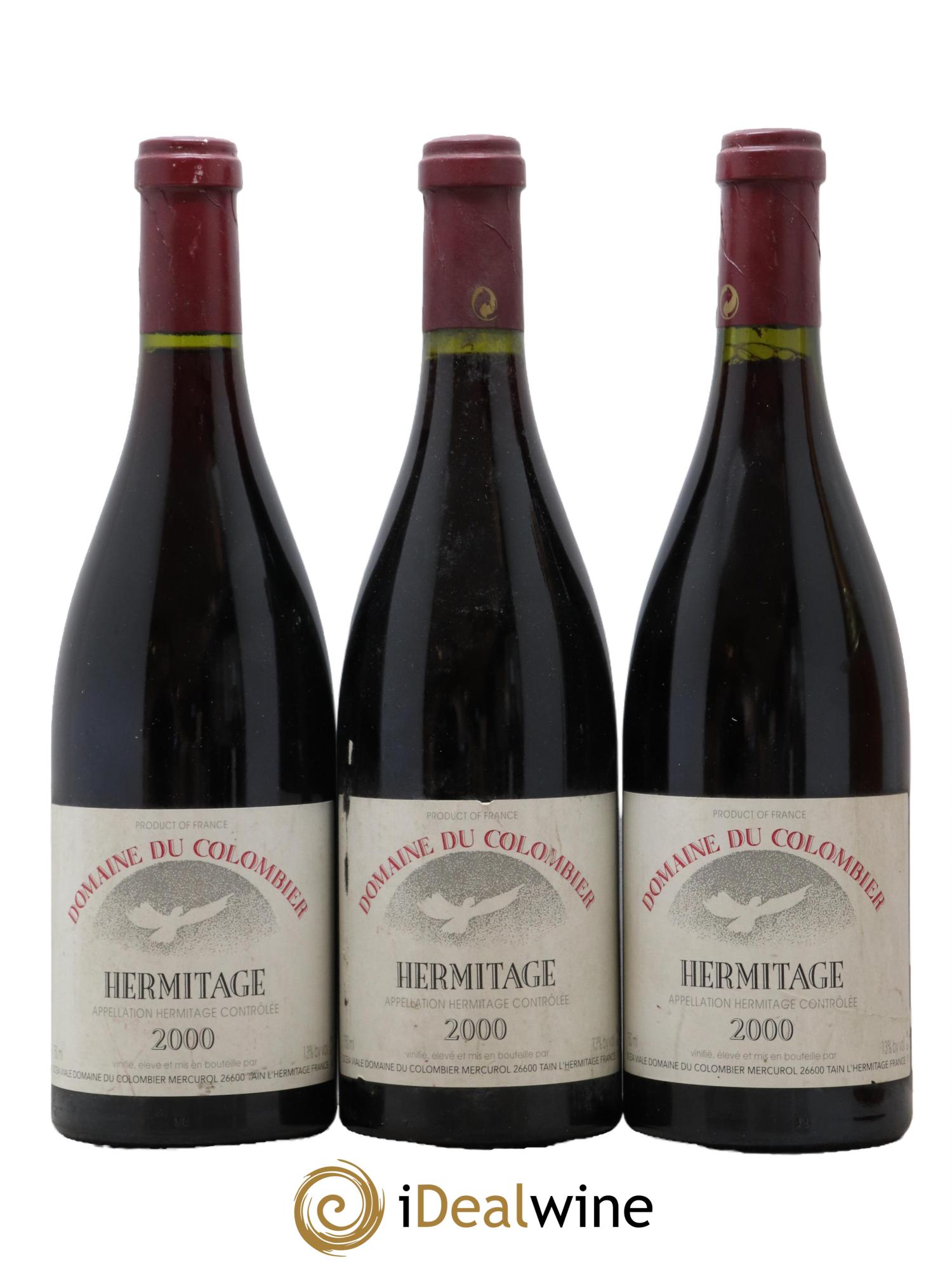 Hermitage Colombier (Domaine du) 2000 - Lot de 3 bouteilles - 0