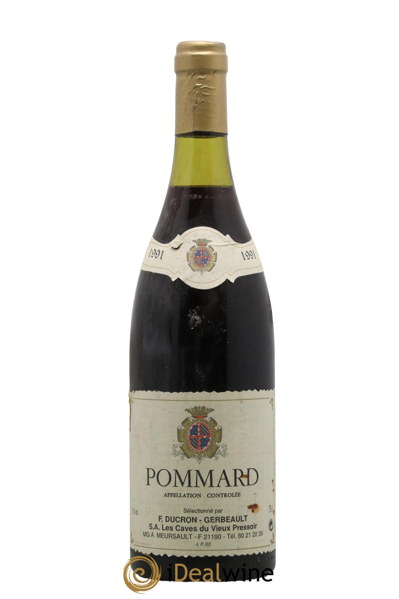 Pommard Domaine Ducron-Gerbeault 1991 - Lotto di 1 bottiglia - 0