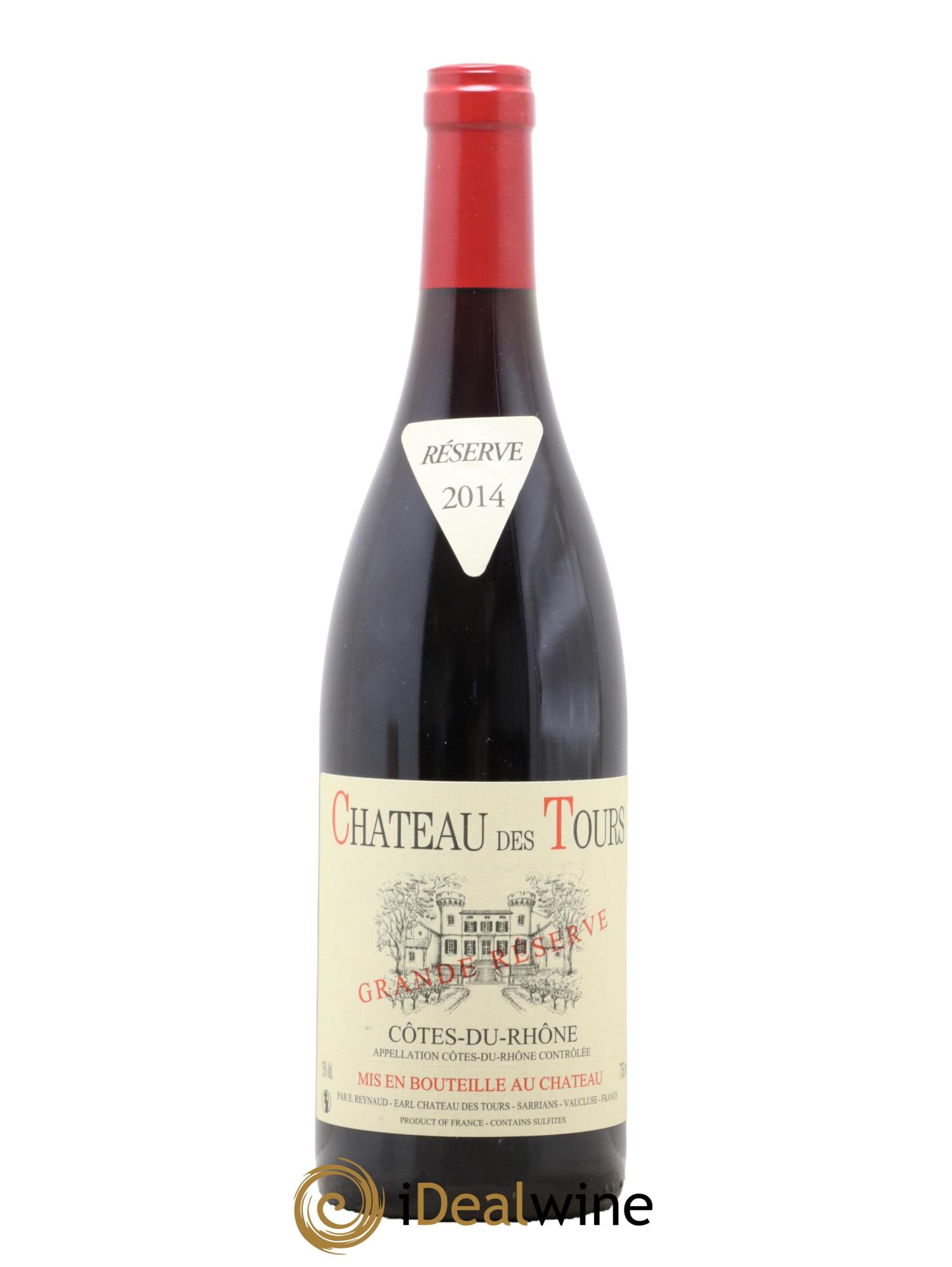 Côtes du Rhône Château des Tours Grande Réserve Emmanuel Reynaud 2014 - Lot de 1 bouteille - 0