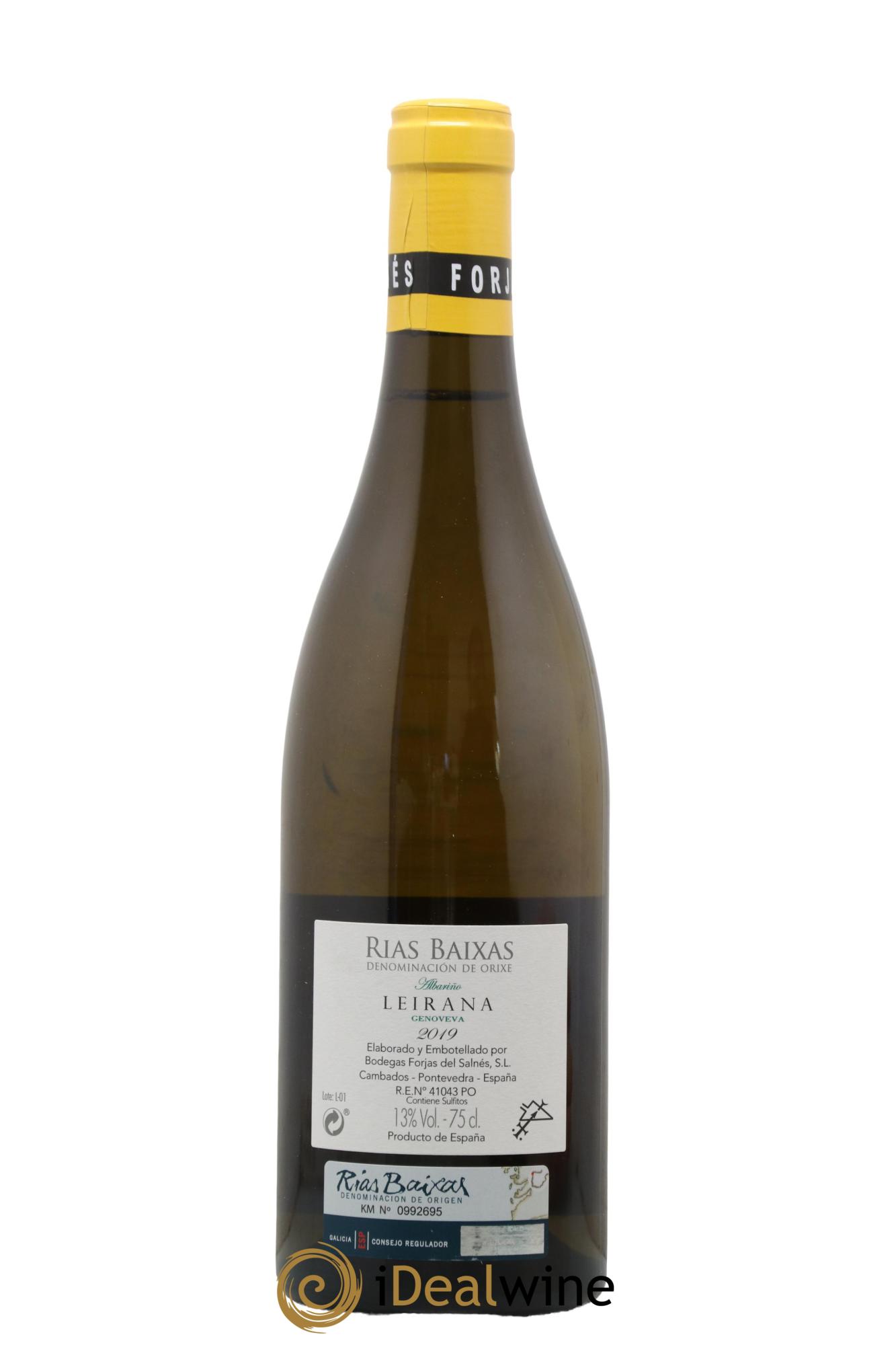 Rias Baixas DO Forjas del Salnés Leirana Genoveva 2019 - Lot de 1 bouteille - 1