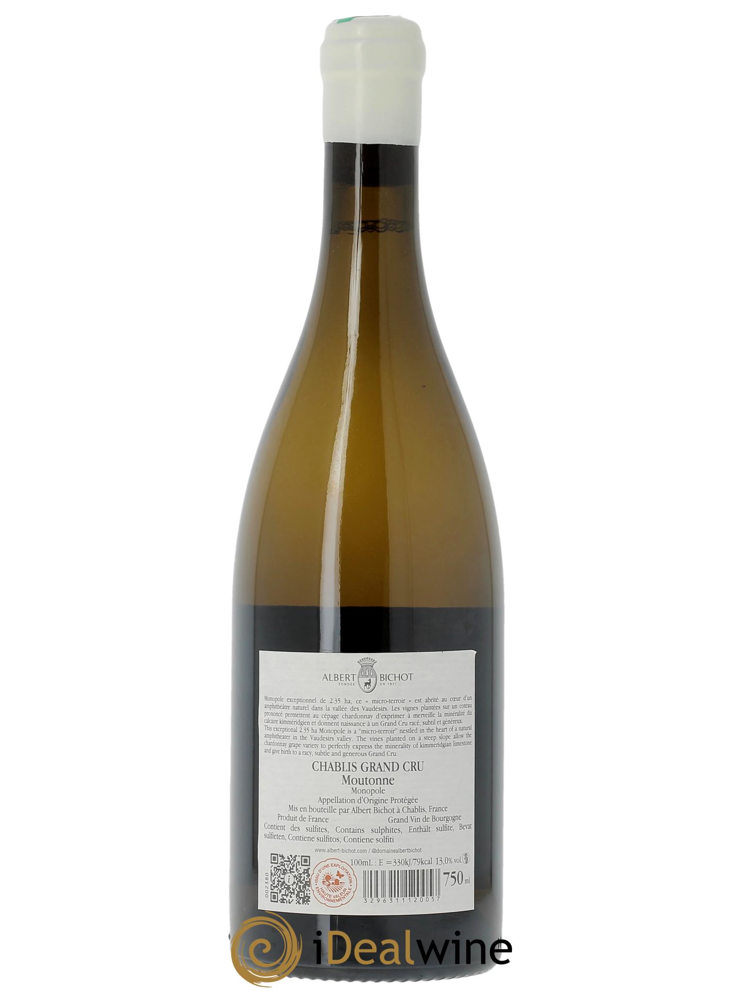 Chablis Grand Cru Moutonne Long Depaquit - Albert Bichot (Domaine)   2020 - Lotto di 1 bottiglia - 1