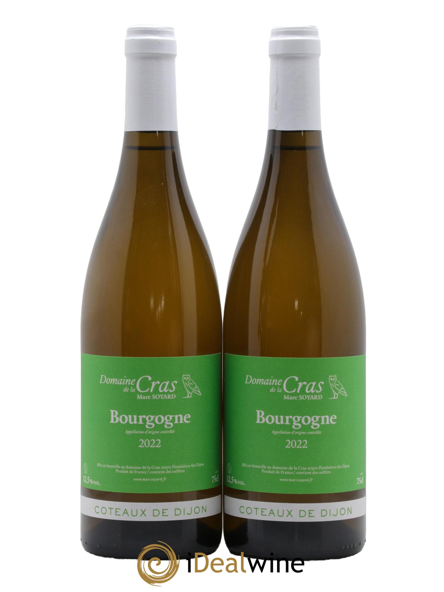 Bourgogne Coteaux de Dijon Domaine de la Cras Marc Soyard 2022 - Lot de 2 bouteilles - 0