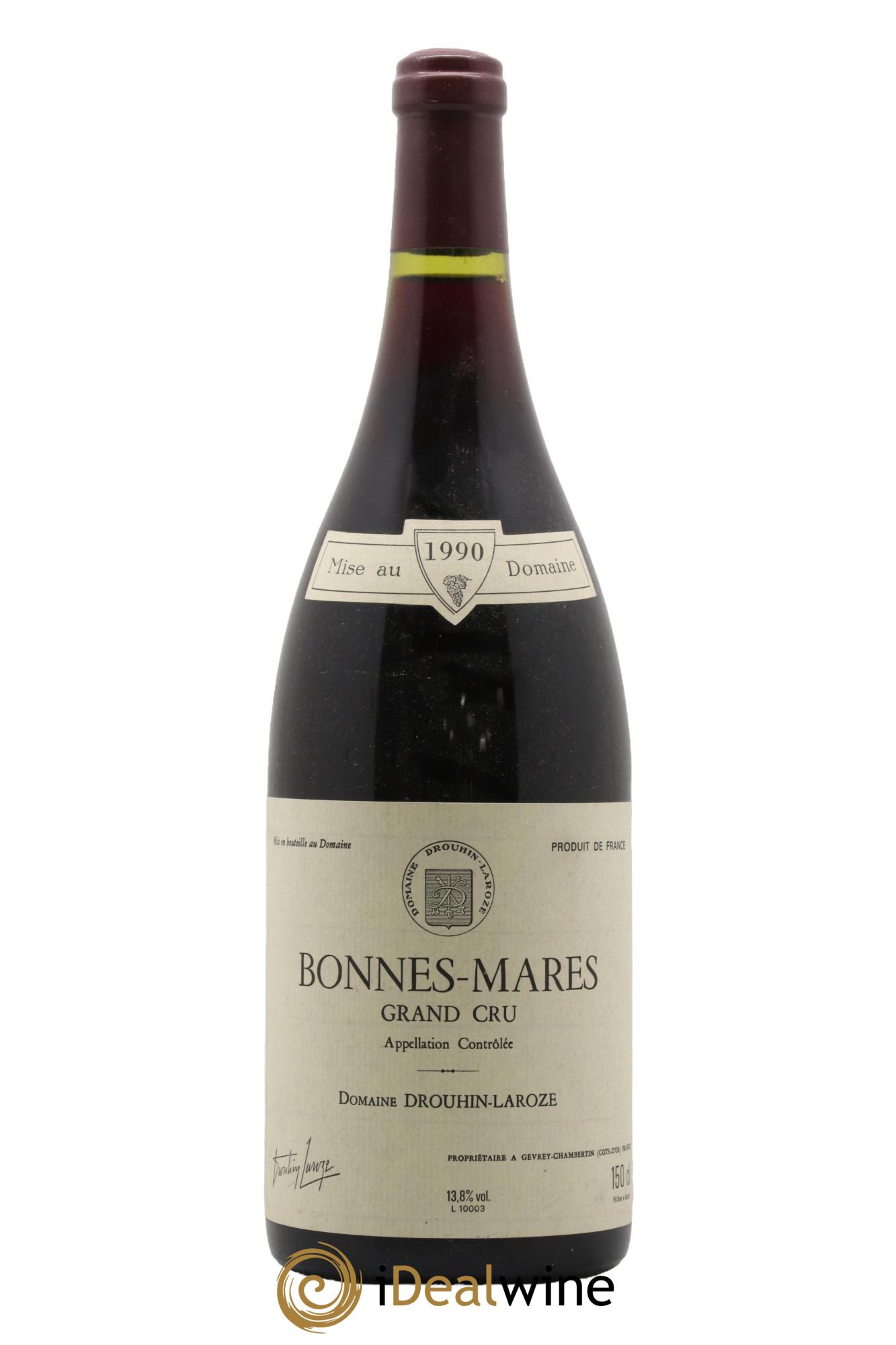 Bonnes-Mares Grand Cru Domaine Drouhin-Laroze 1990 - Lotto di 1 magnum - 0