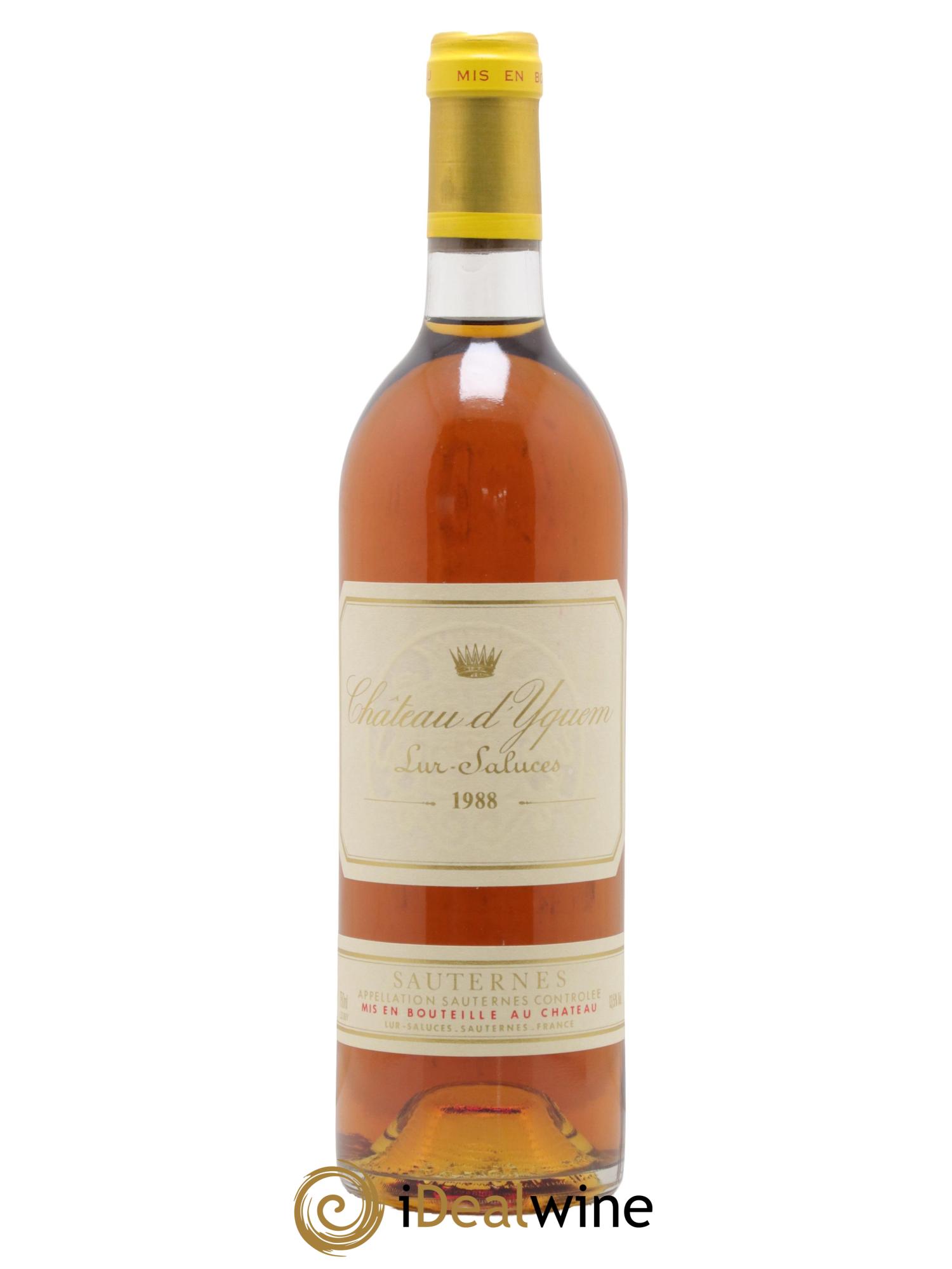 Château d' Yquem 1er Cru Classé Supérieur 1988 - Posten von 1 Flasche - 0