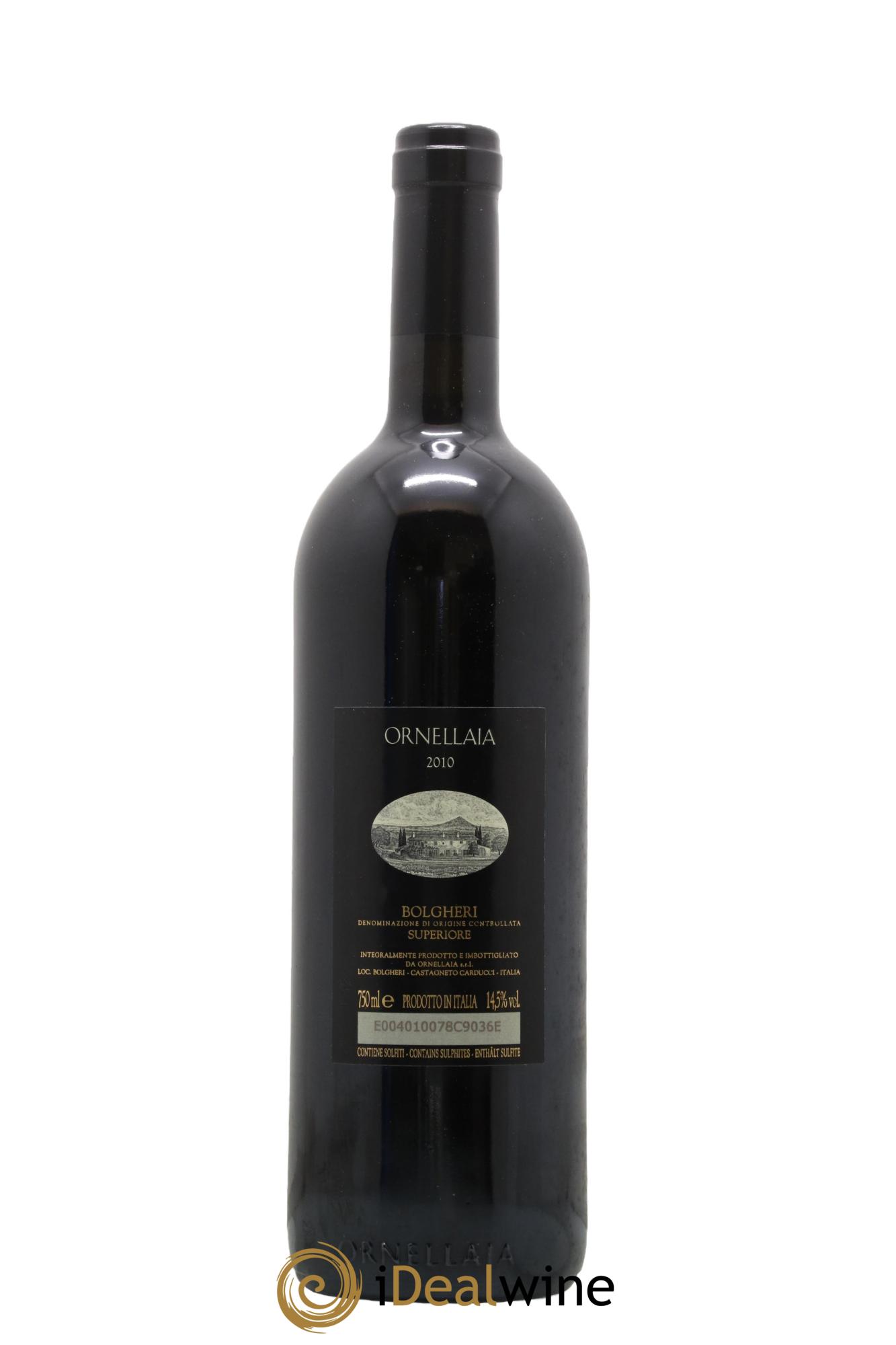 Bolgheri  DOC Superiore Ornellaia Tenuta Dell'Ornellaia - Frescobaldi 2010 - Lotto di 1 bottiglia - 1