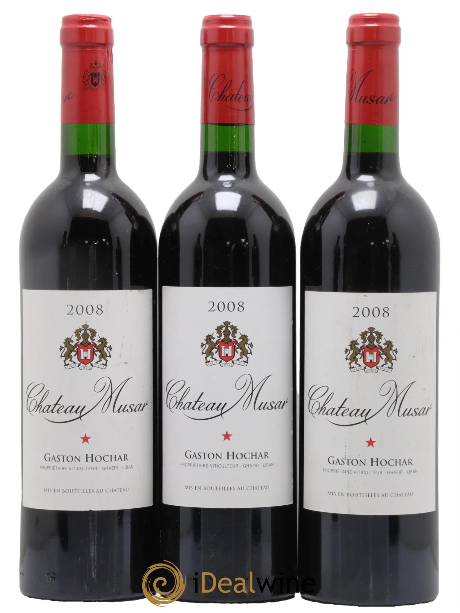 Château Musar Serge Hochar 2008 - Lot de 3 bouteilles - 0