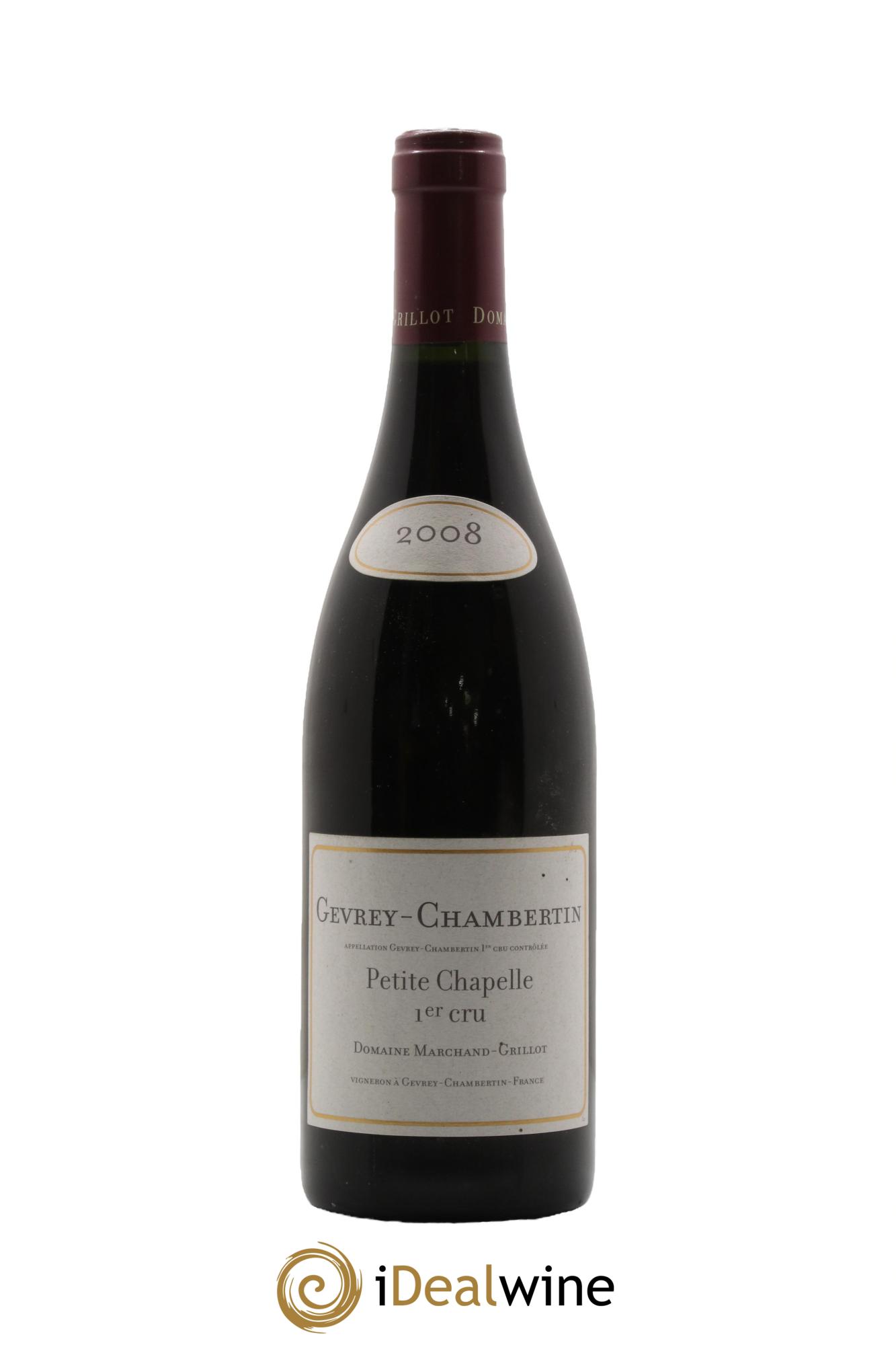 Gevrey-Chambertin 1er Cru Petite Chapelle Marchand Grillot 2008 - Posten von 1 Flasche - 0