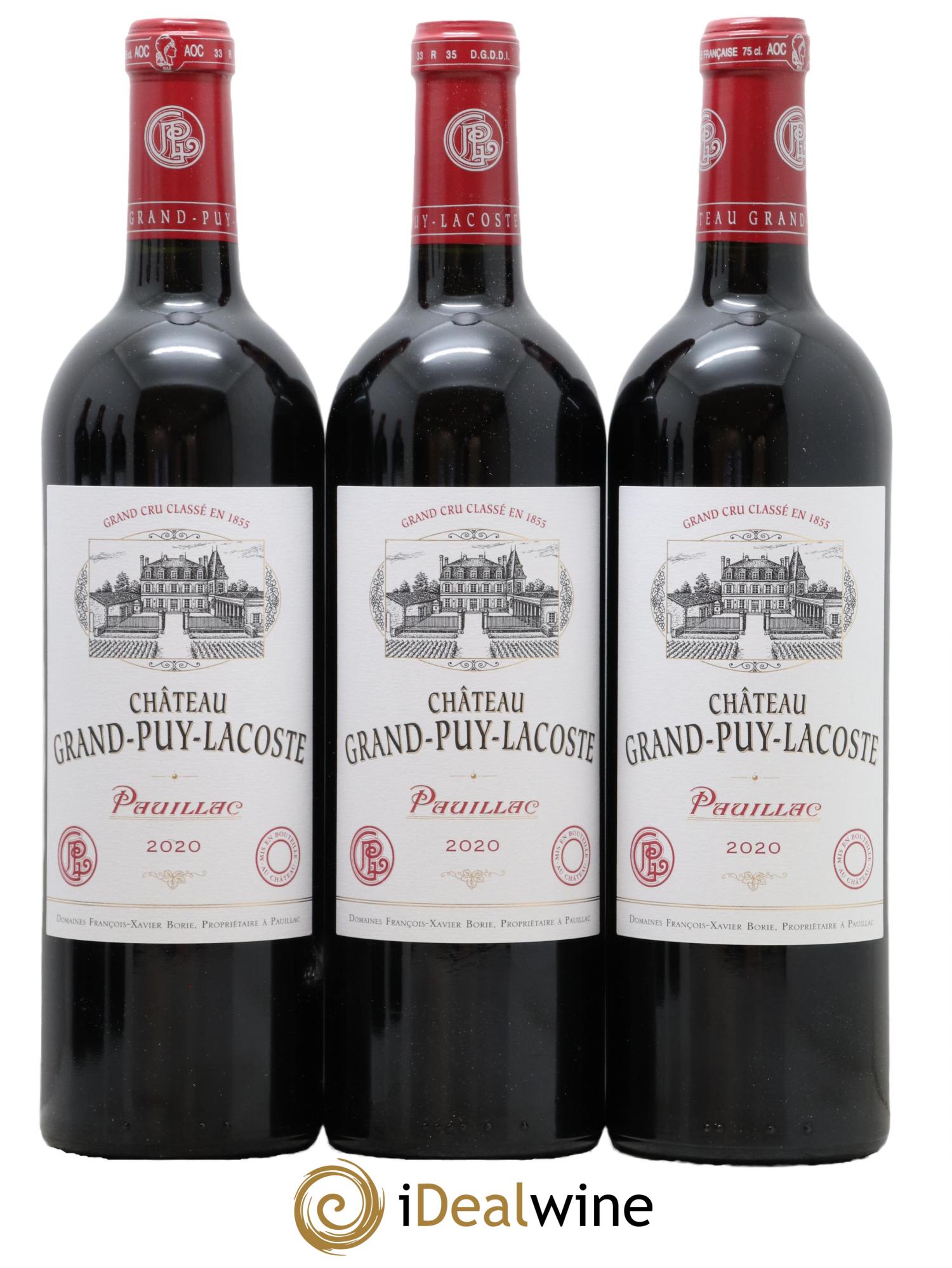 Château Grand Puy Lacoste 5ème Grand Cru Classé 2020 - Lot de 6 bouteilles - 1