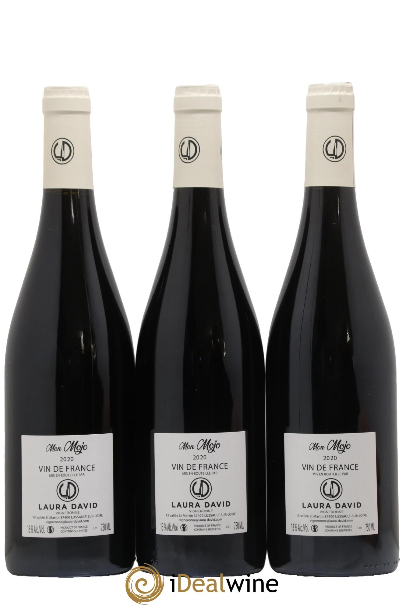 Vin de France Mon Mojo Domaine Laura David 2020 - Lot de 3 bouteilles - 1