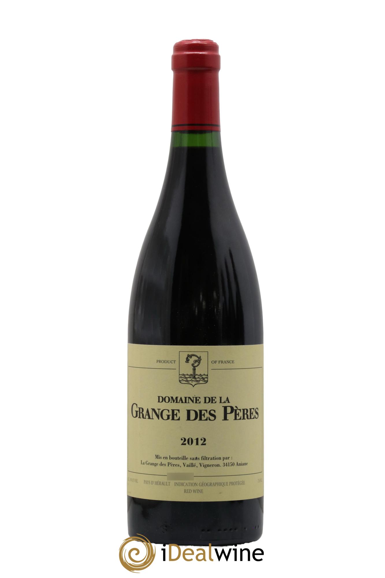 IGP Pays d'Hérault Grange des Pères Laurent Vaillé 2012 - Lot de 1 bouteille - 0