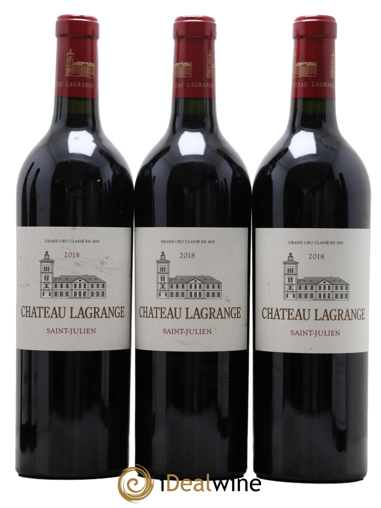 Château Lagrange 3ème Grand Cru Classé  2018 - Posten von 3 Flaschen - 0