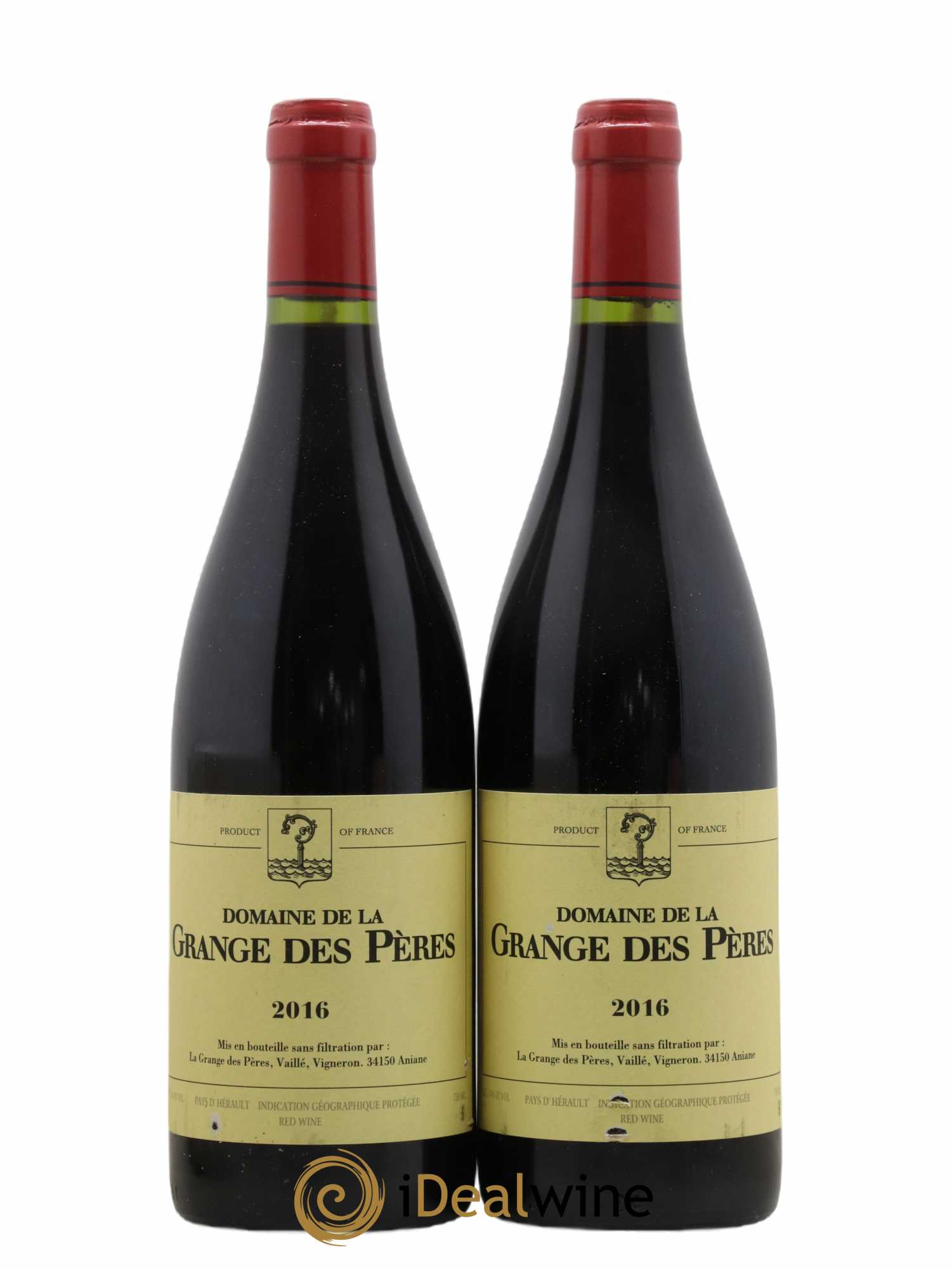 IGP Pays d'Hérault Grange des Pères Laurent Vaillé 2016 - Lot de 2 bouteilles - 0