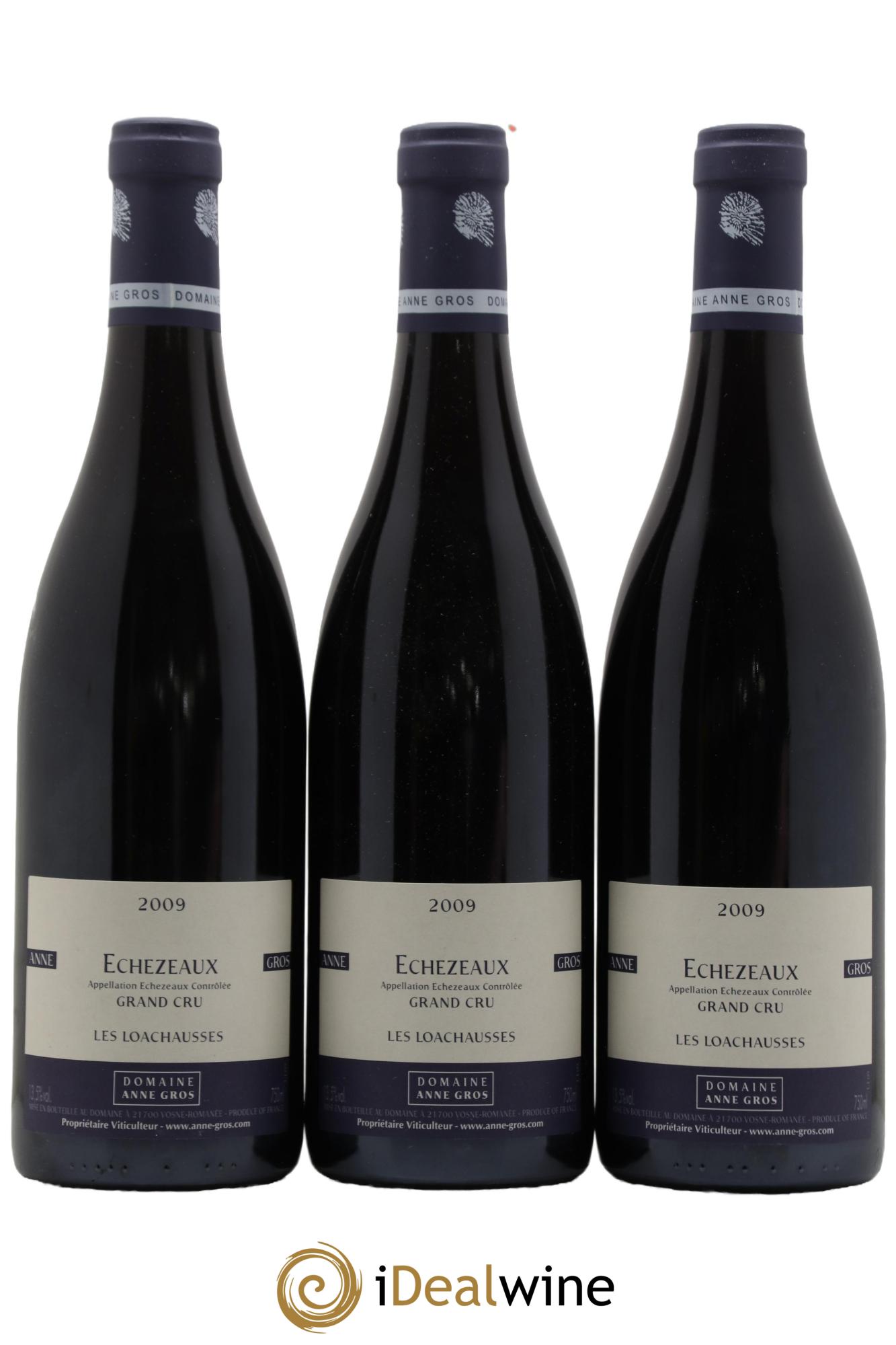 Echezeaux Grand Cru Les Loachausses Anne Gros  2009 - Lotto di 3 bottiglie - 0