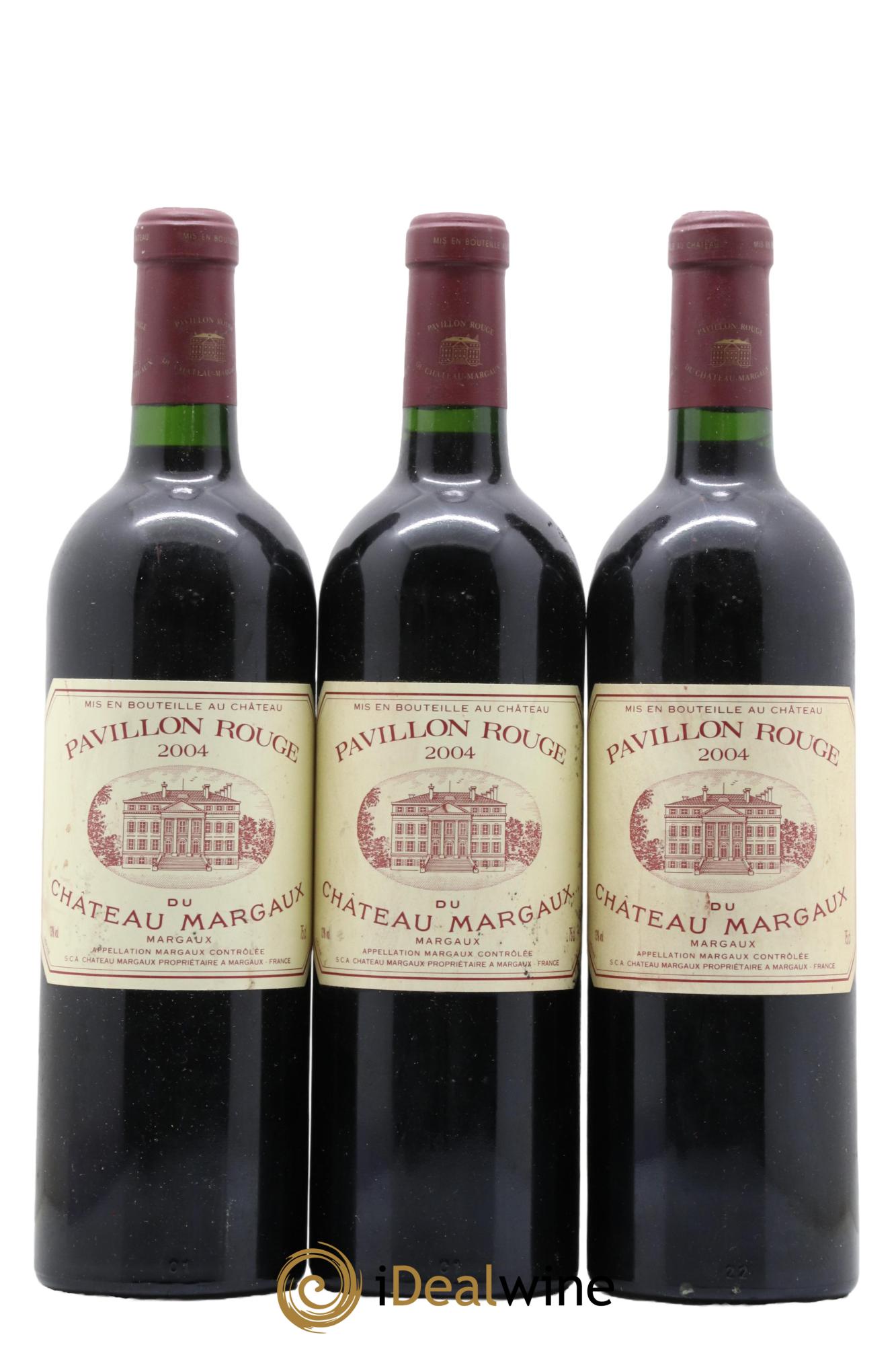 Pavillon Rouge du Château Margaux Second Vin 2004 - Lot of 3 bottles - 0