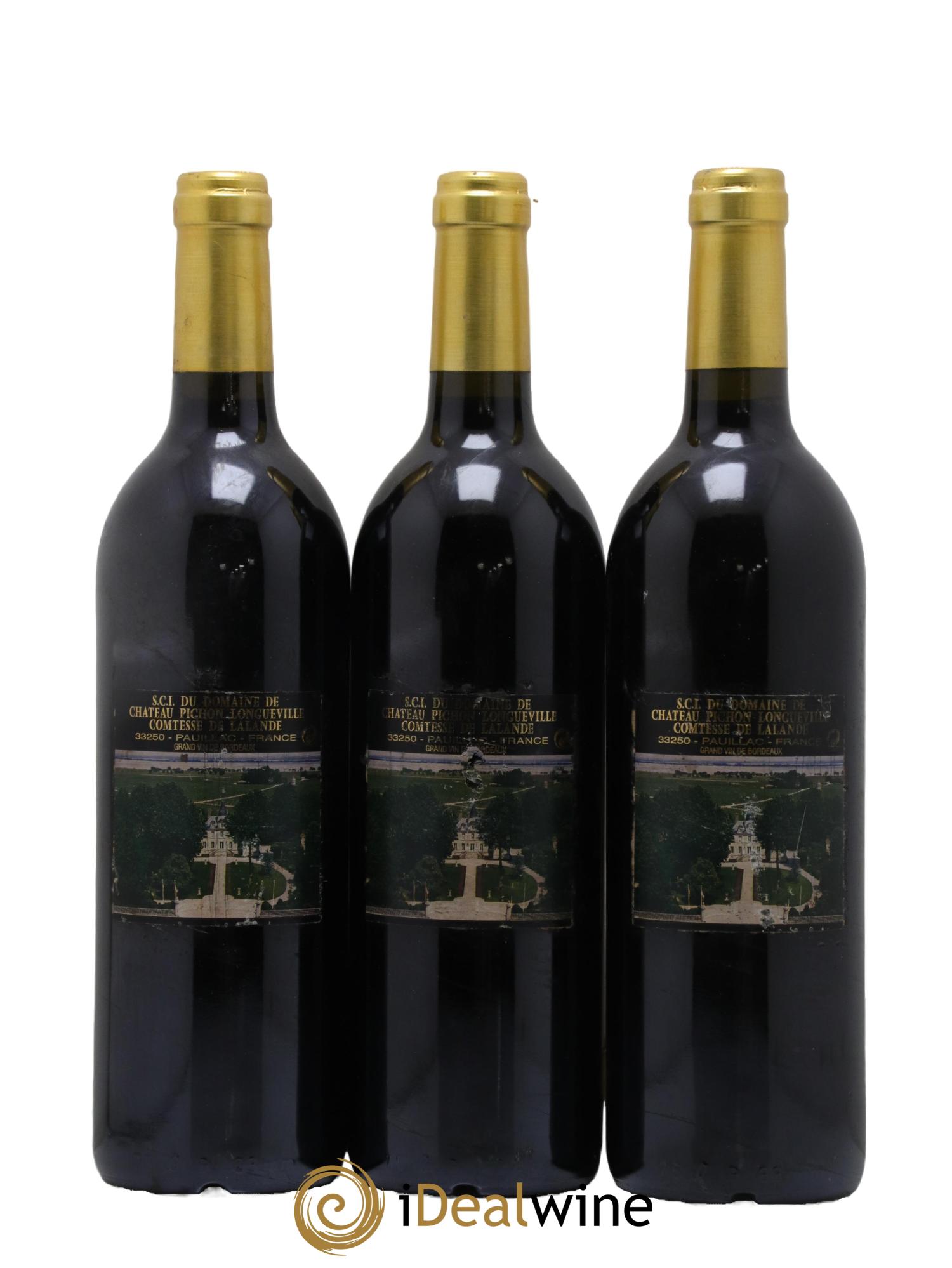 Château Pichon Longueville Comtesse de Lalande 2ème Grand Cru Classé 2000 - Lot of 3 bottles - 1