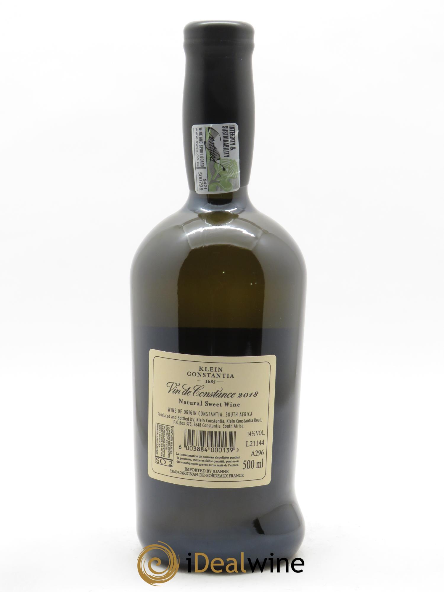 Vin de Constance Klein Constantia L. Jooste 2018 - Lot de 1 bouteille - 2