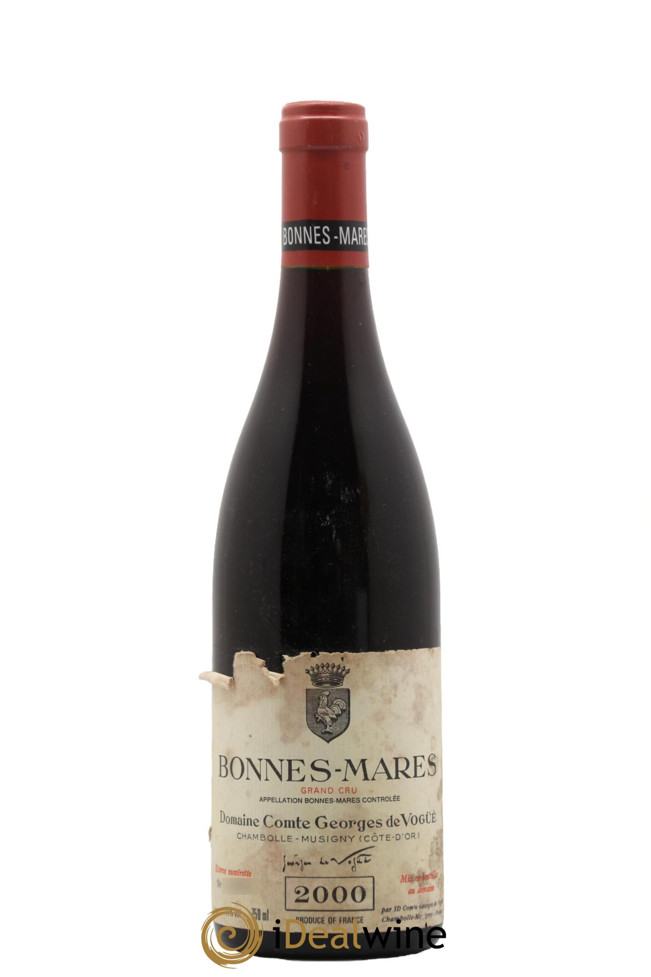 Bonnes-Mares Grand Cru Comte Georges de Vogüé 2000 - Lot de 1 bouteille - 0