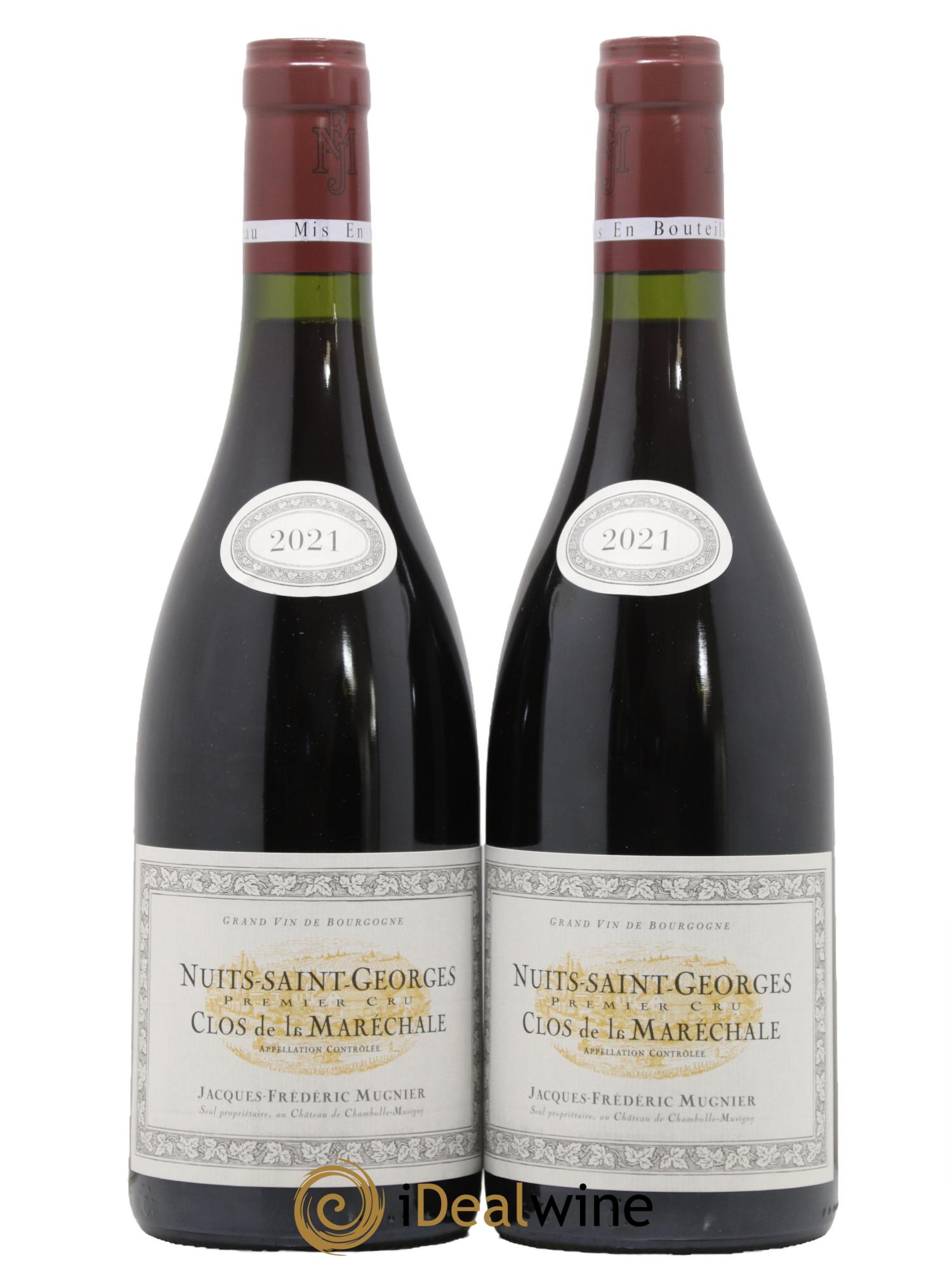 Nuits Saint-Georges 1er Cru Clos de La Maréchale Jacques-Frédéric Mugnier 2021 - Lotto di 2 bottiglie - 0