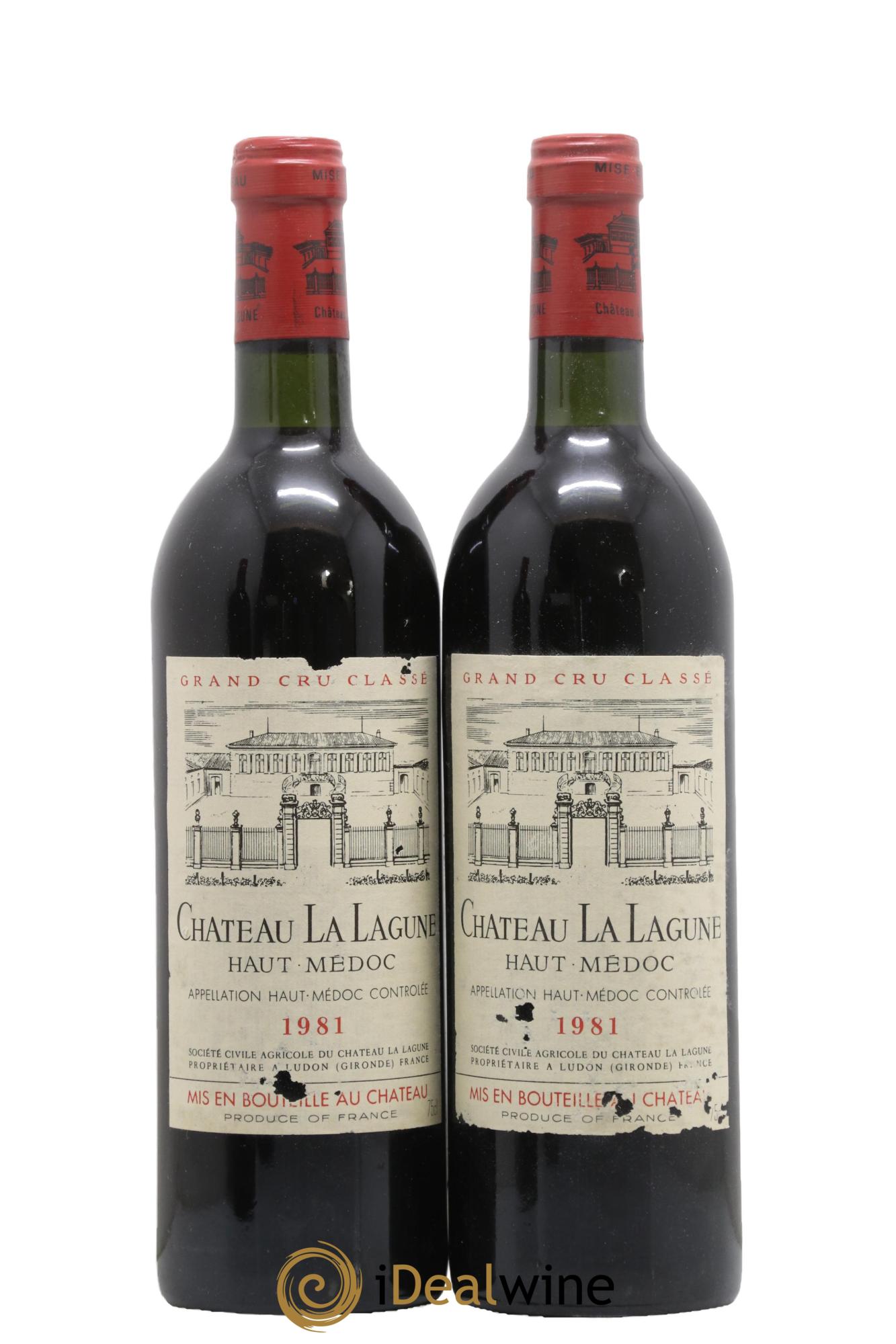 Château la Lagune 3ème Grand Cru Classé 1981 - Lot of 2 bottles - 0