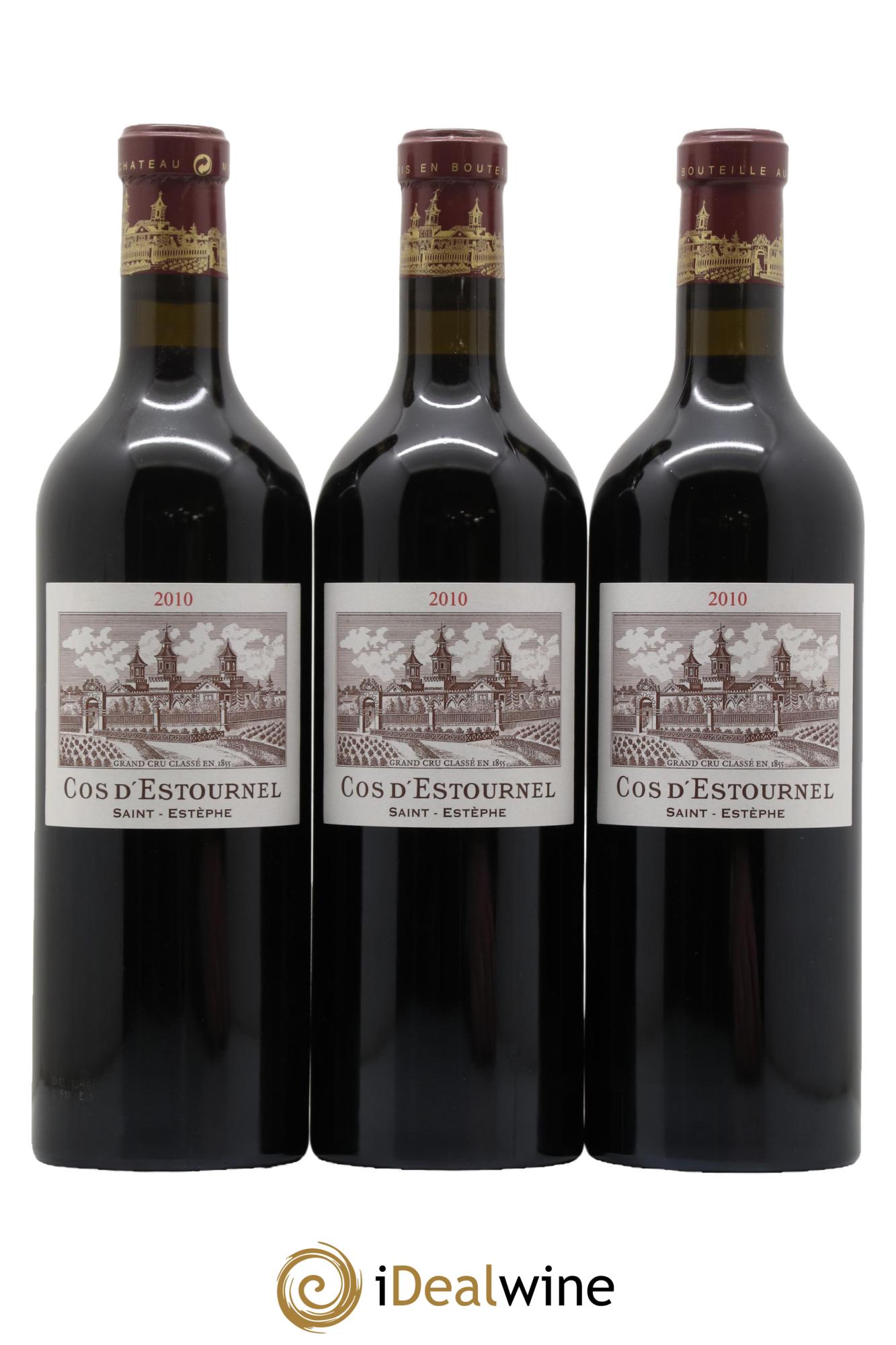 Cos d'Estournel 2ème Grand Cru Classé 2010 - Lot of 3 bottles - 0