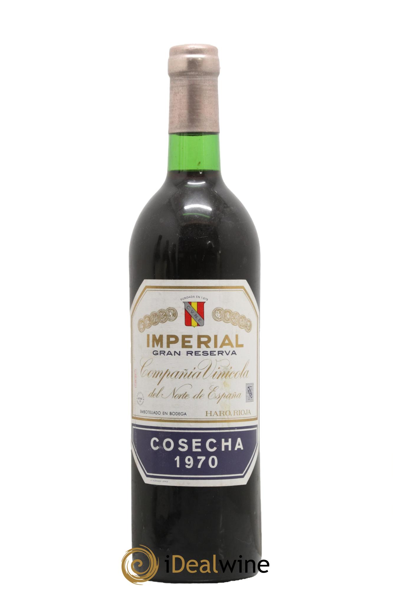 Rioja DOCG Imperial Gran Reserva  Compania Vinicola del Norte de Espana 1970 - Posten von 1 Flasche - 0