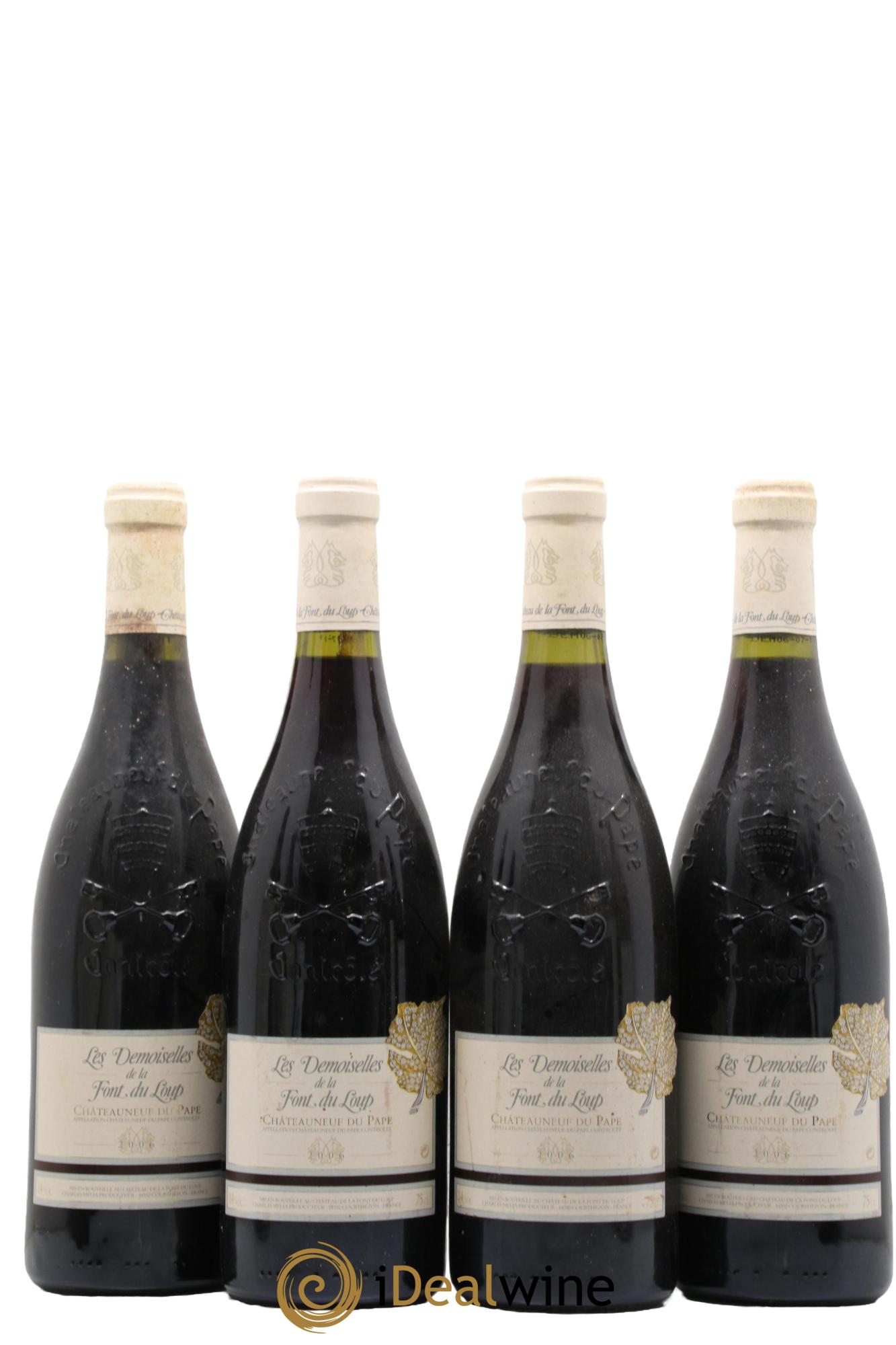 Châteauneuf-du-Pape Demoiselles Font Loup 2006 - Lot de 4 bouteilles - 0