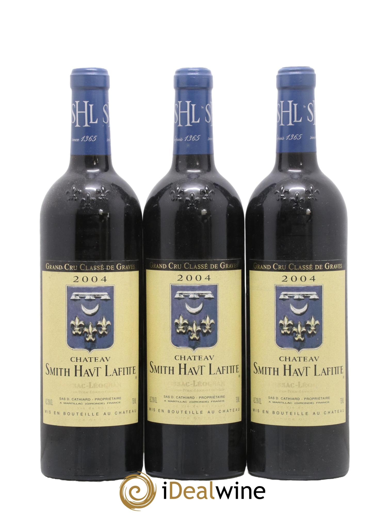 Château Smith Haut Lafitte Cru Classé de Graves 2004 - Lot of 3 bottles - 0