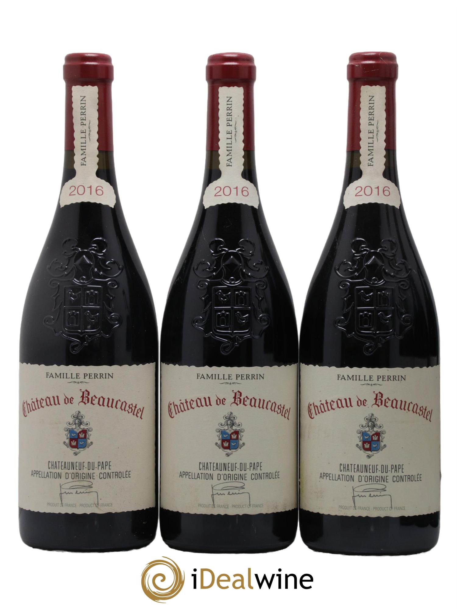 Châteauneuf-du-Pape Château de Beaucastel Famille Perrin 2016 - Lot of 6 bottles - 1