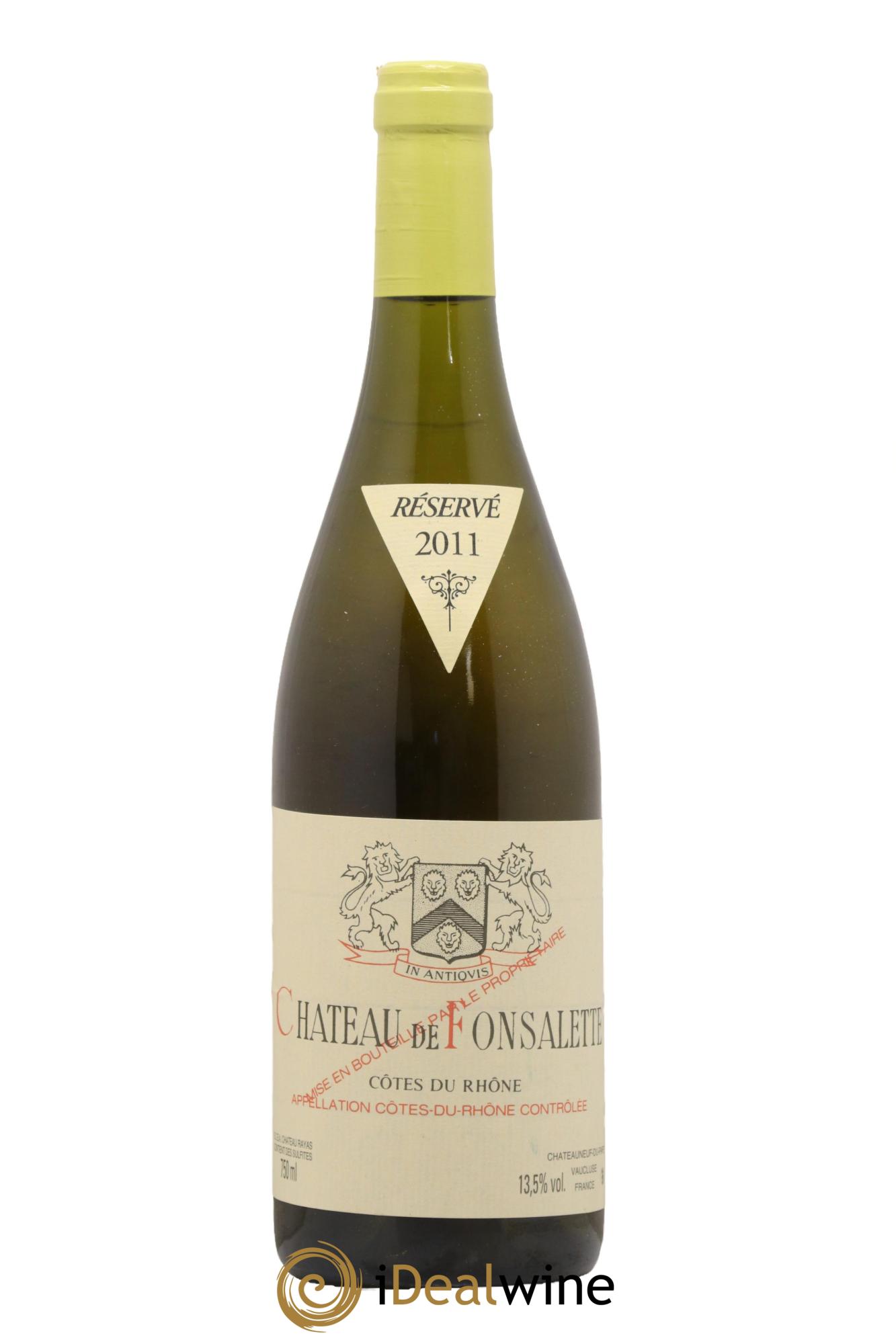 Côtes du Rhône Château de Fonsalette Emmanuel Reynaud 2011 - Lot of 1 bottle - 0