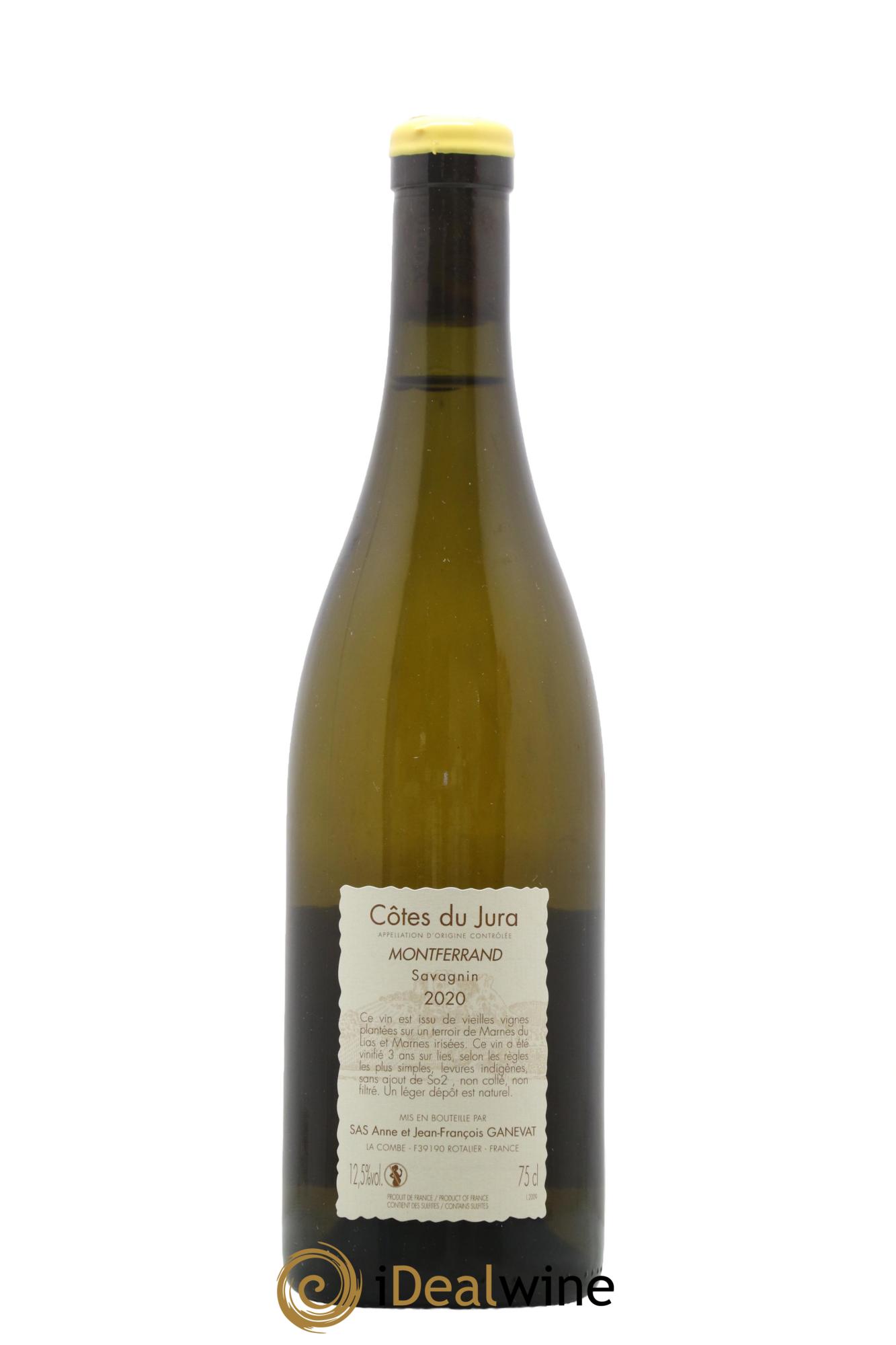 Côtes du Jura Montferrand savagnin Ganevat (Domaine) 2020 - Lotto di 1 bottiglia - 1