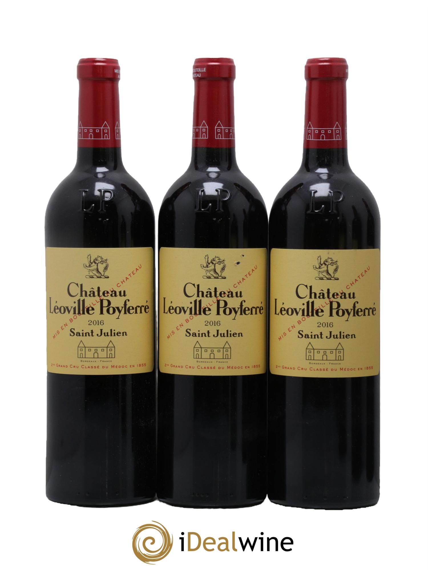 Château Léoville Poyferré 2ème Grand Cru Classé 2016 - Lot de 6 bouteilles - 1