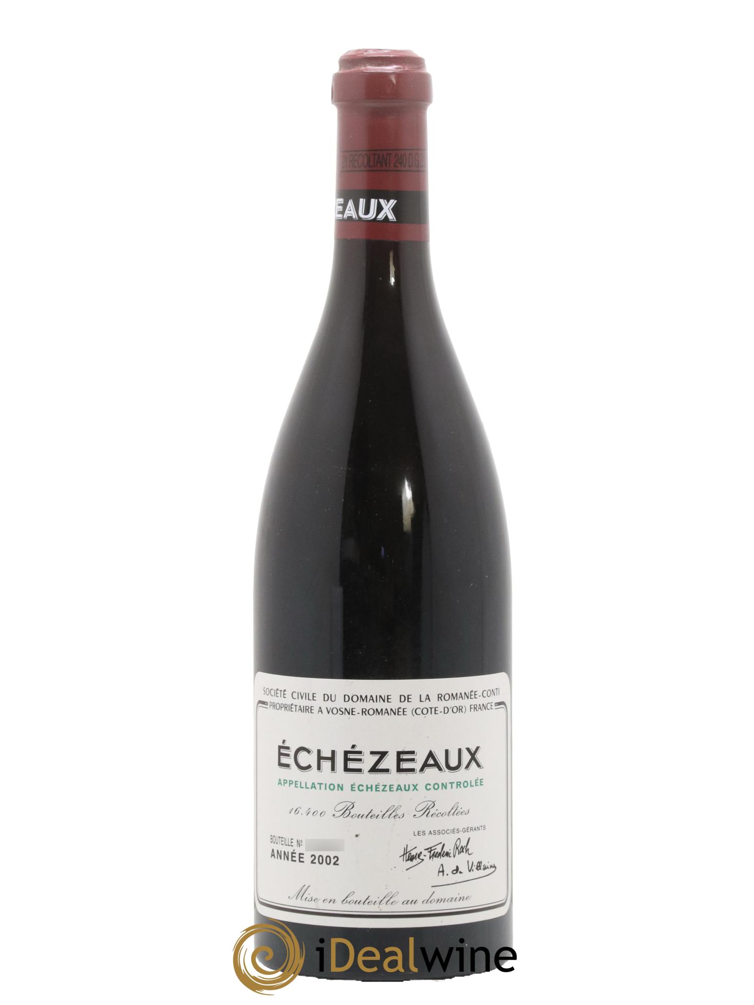 Echezeaux Grand Cru Domaine de la Romanée-Conti 2002 - Posten von 1 Flasche - 0