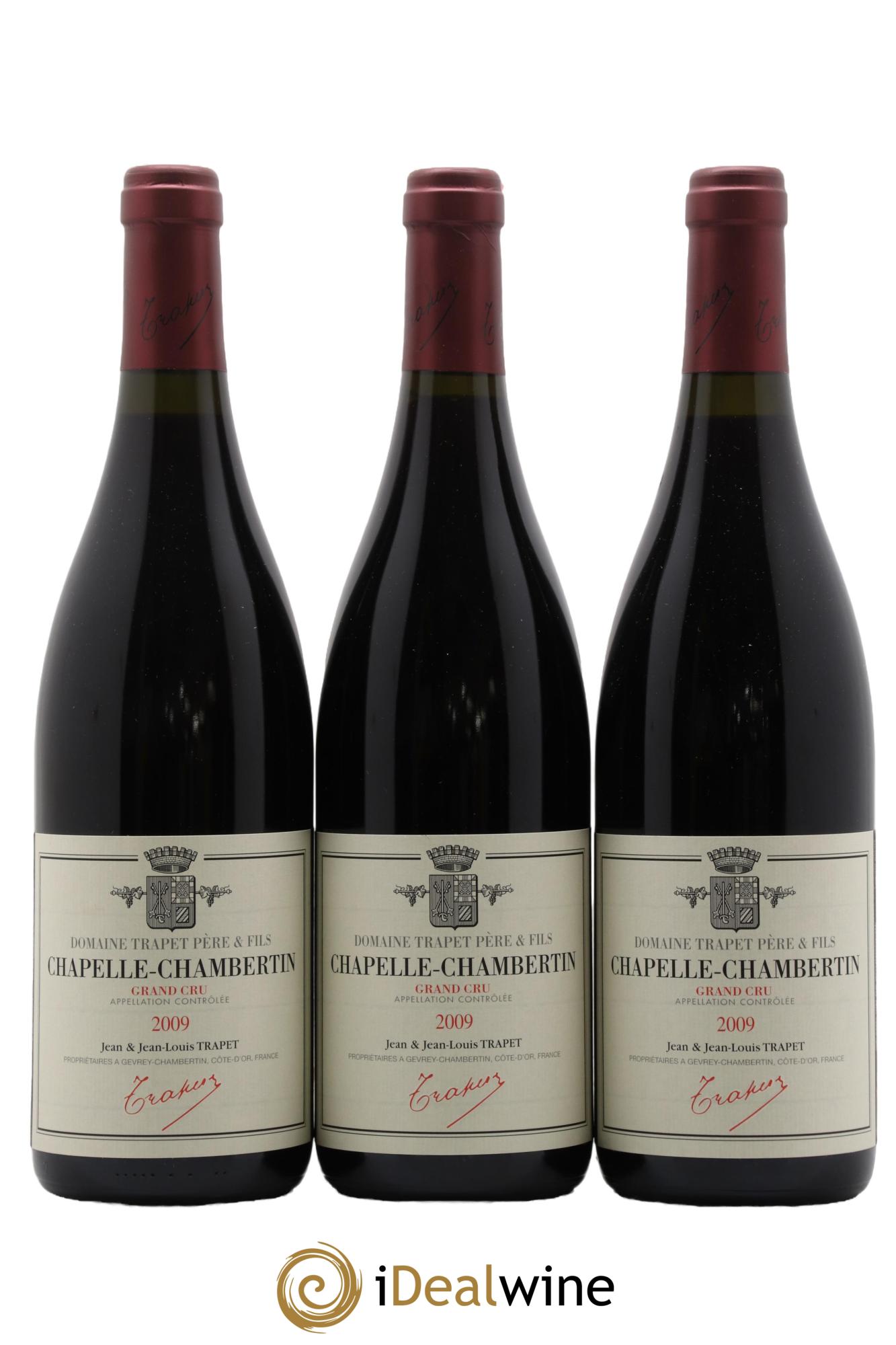 Chapelle-Chambertin Grand Cru Domaine Trapet  2009 - Lot of 3 bottles - 0