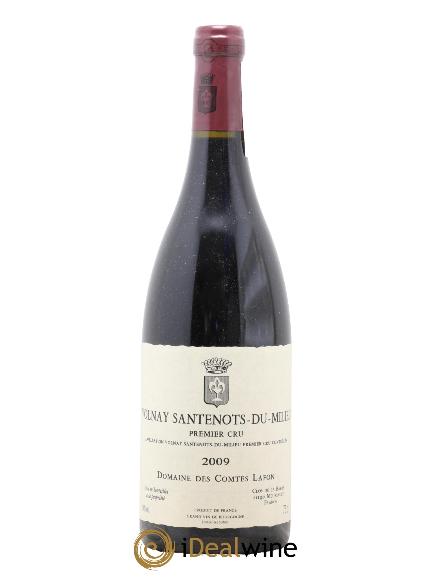 Volnay 1er Cru Santenots du Milieu Comtes Lafon (Domaine des) 2009 - Lot de 1 bouteille - 0