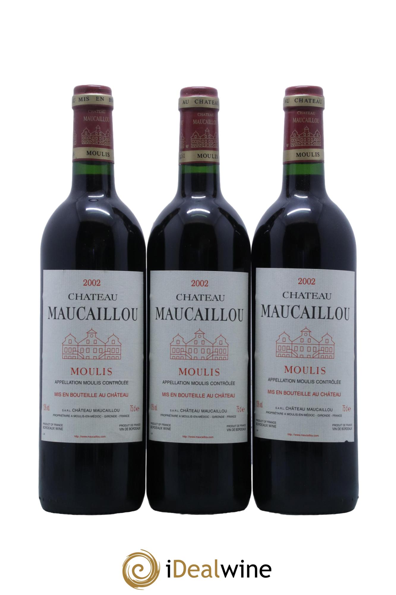 Château Maucaillou  2002 - Lot de 12 bouteilles - 1