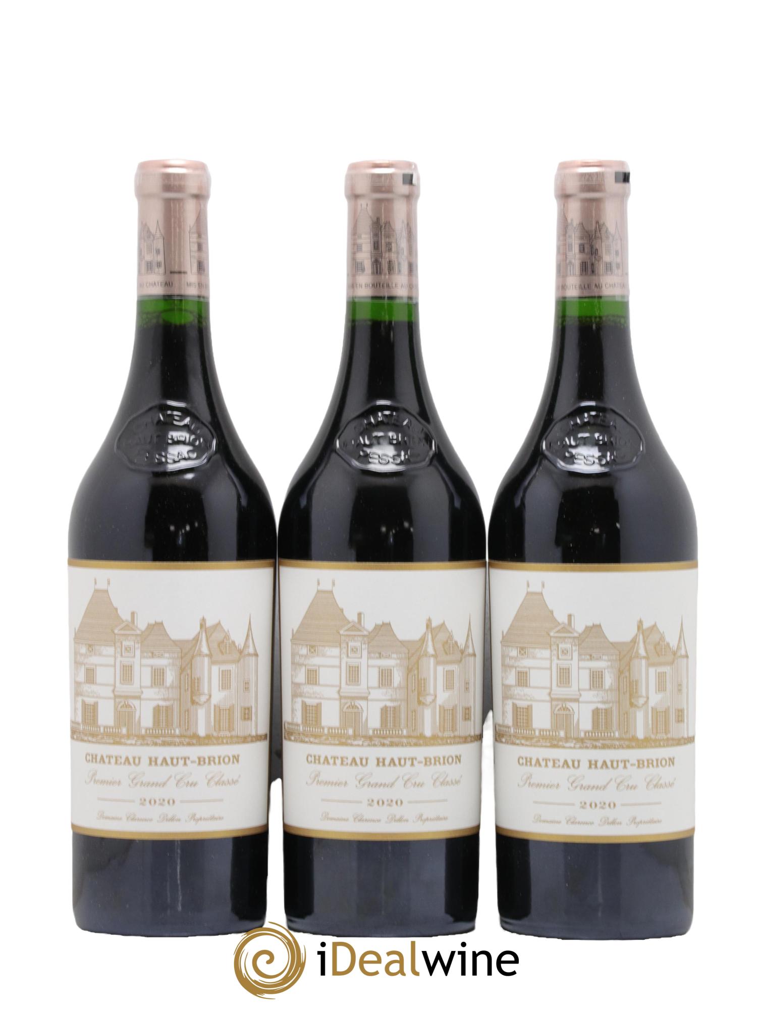 Château Haut Brion 1er Grand Cru Classé 2020 - Lotto di 3 bottiglie - 0